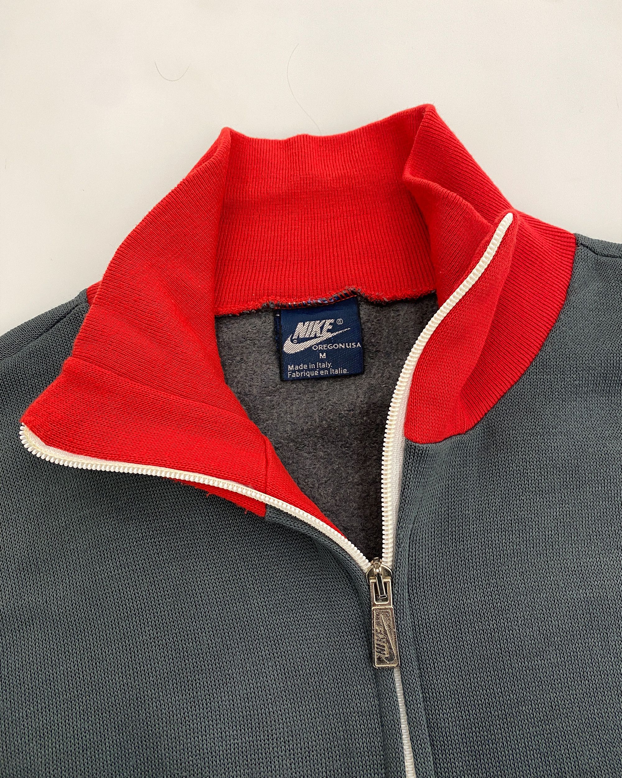 Nike × Vintage 1980s Made in Italy Sweater Zip Track Jacket Size US M / EU 48-50 / 2 - 5 Thumbnail