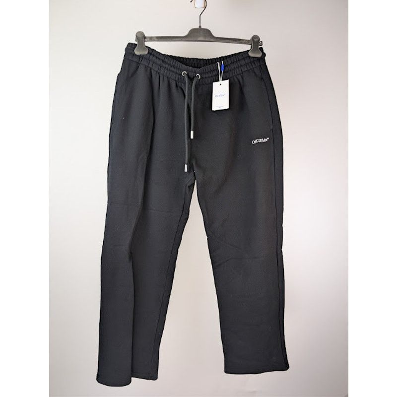 Off-White o1rshd1 Pixel Diag Sweatpants in Black / White Size US 36 / EU 52 - 2 Thumbnail