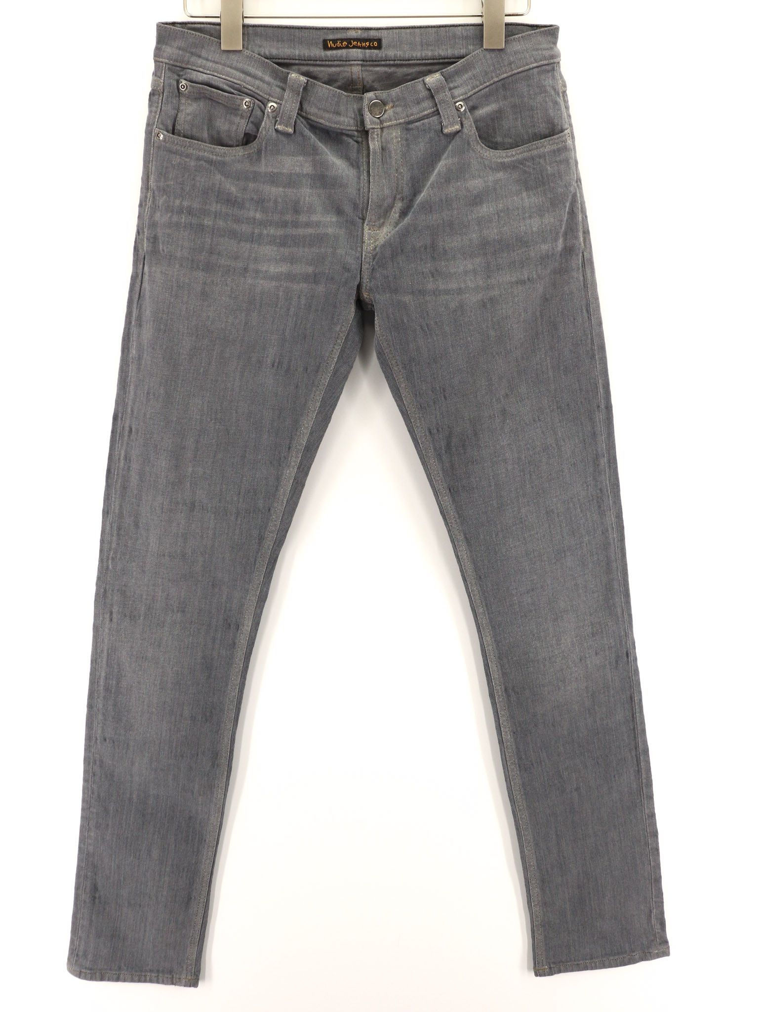 Nudie Jeans TIGHT LONG JOHN W32/L34 Organic Charcoal Grey Jeans 80715 Size US 32 / EU 48 - 1 Thumbnail