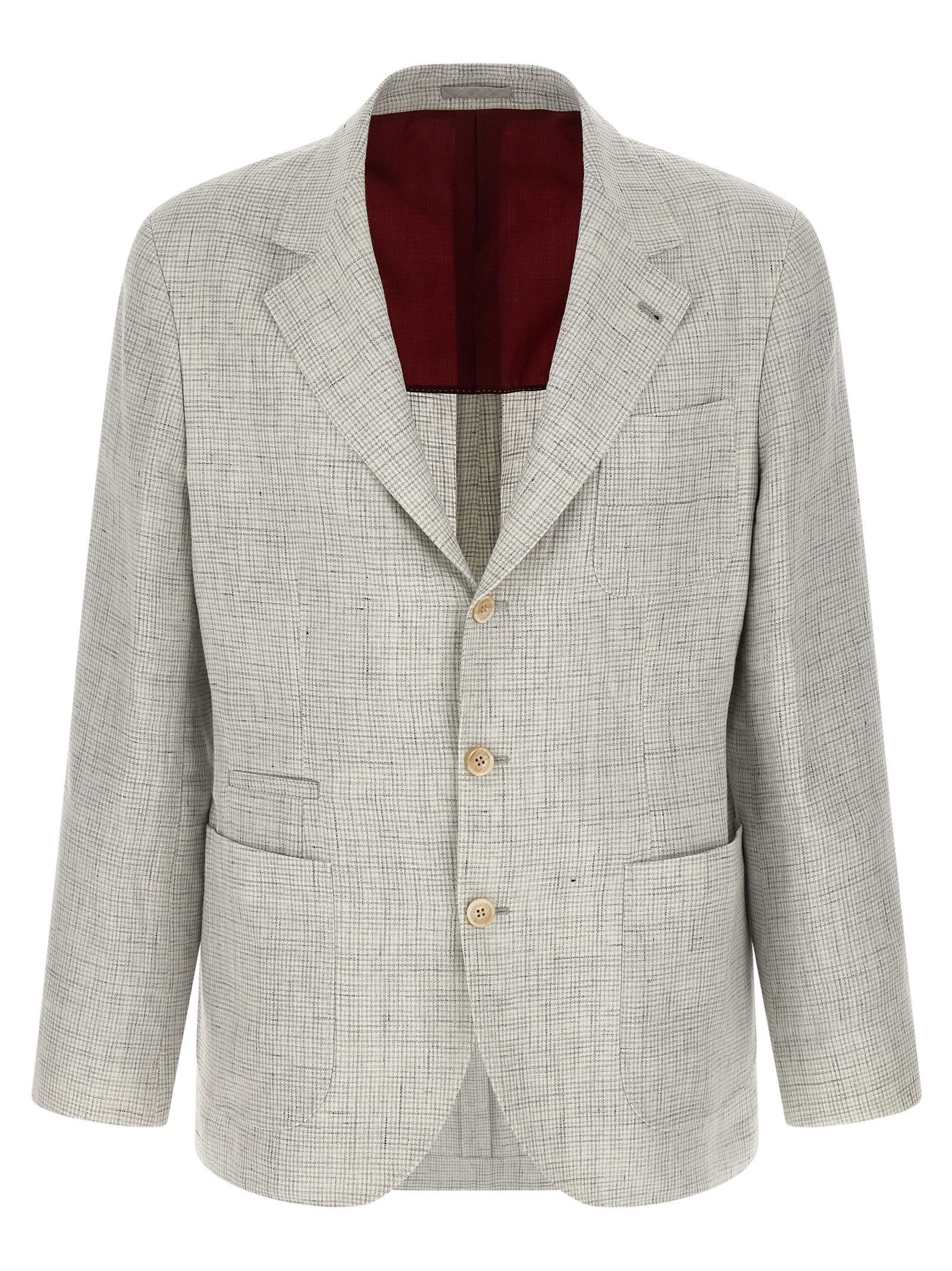 Brunello Cucinelli Linen Operated Blazer Size 50R - 1 Thumbnail