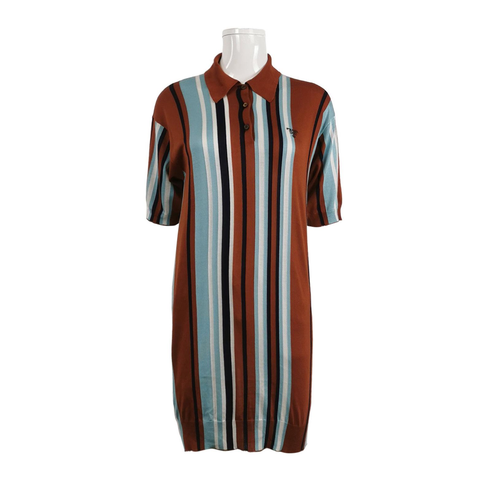 Prada Prada Striped Knit Polo Dress Size 38 Size XS / US 0-2 / IT 36-38 - 1 Thumbnail