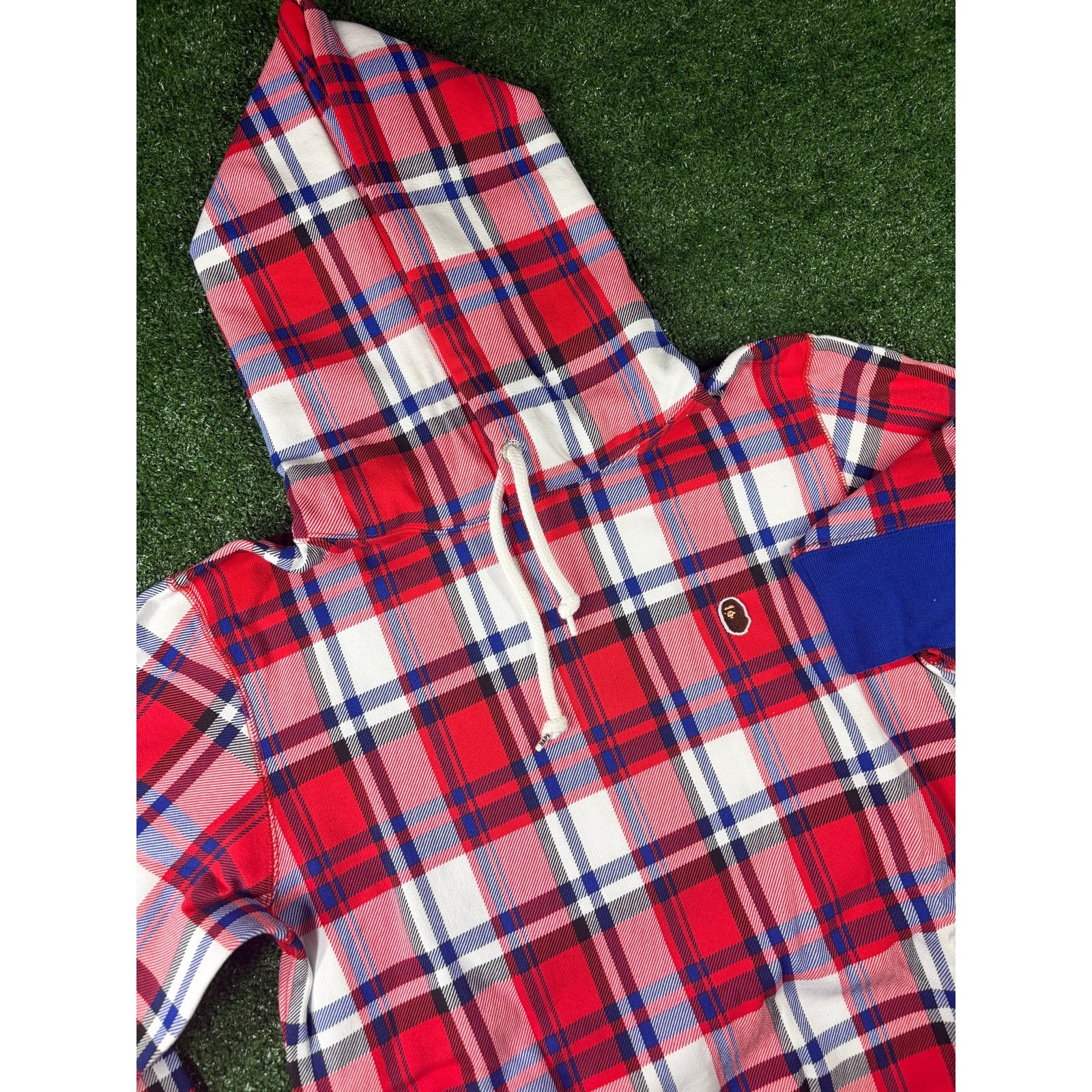 Bape Bape London Plaid Check Wide Pullover Hoodie Size Medium Size US M / EU 48-50 / 2 - 3 Thumbnail