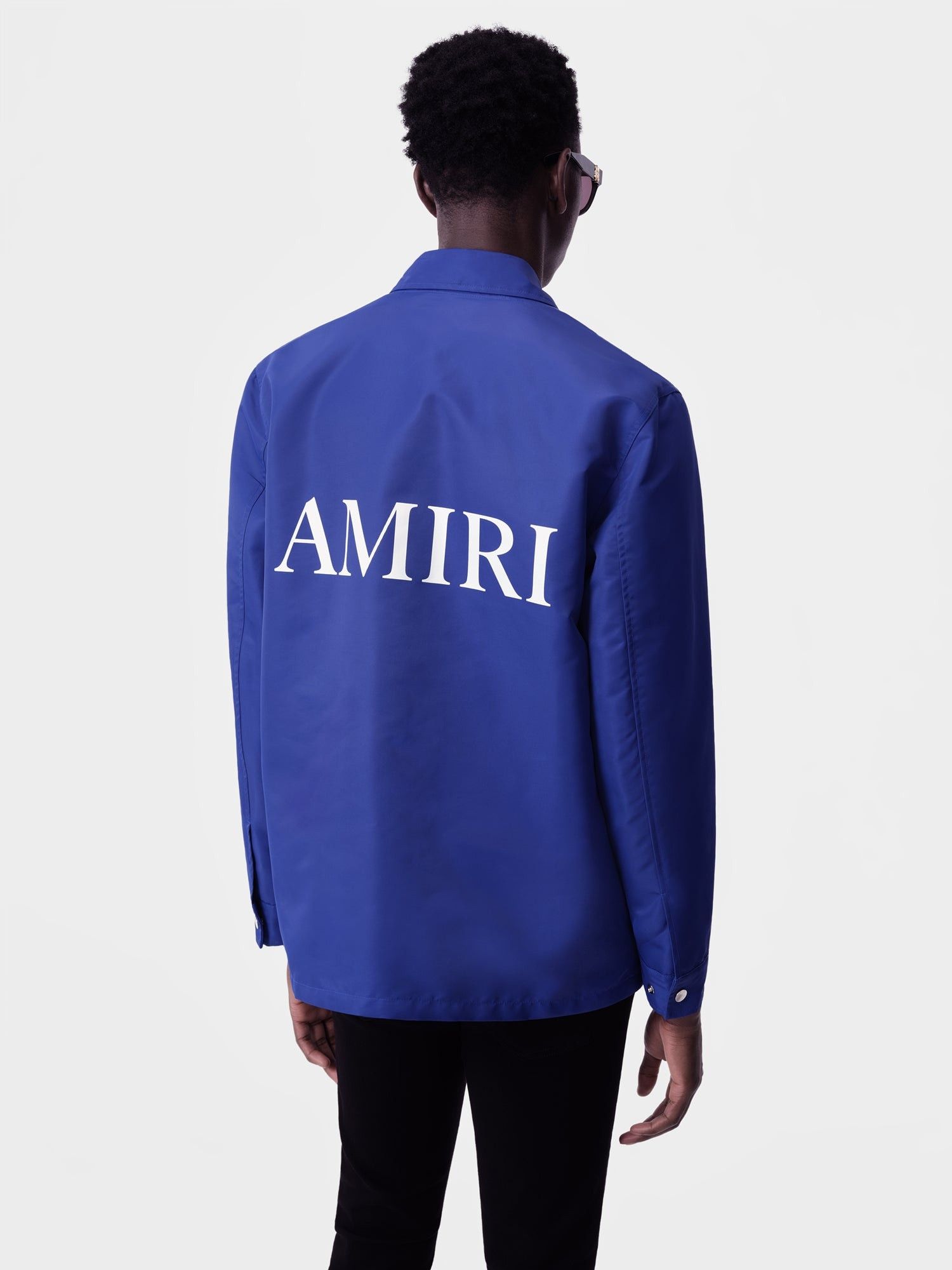 Amiri o1s1wg110925 MA Coach Jacket in Blue Size US S / EU 44-46 / 1 - 4 Thumbnail