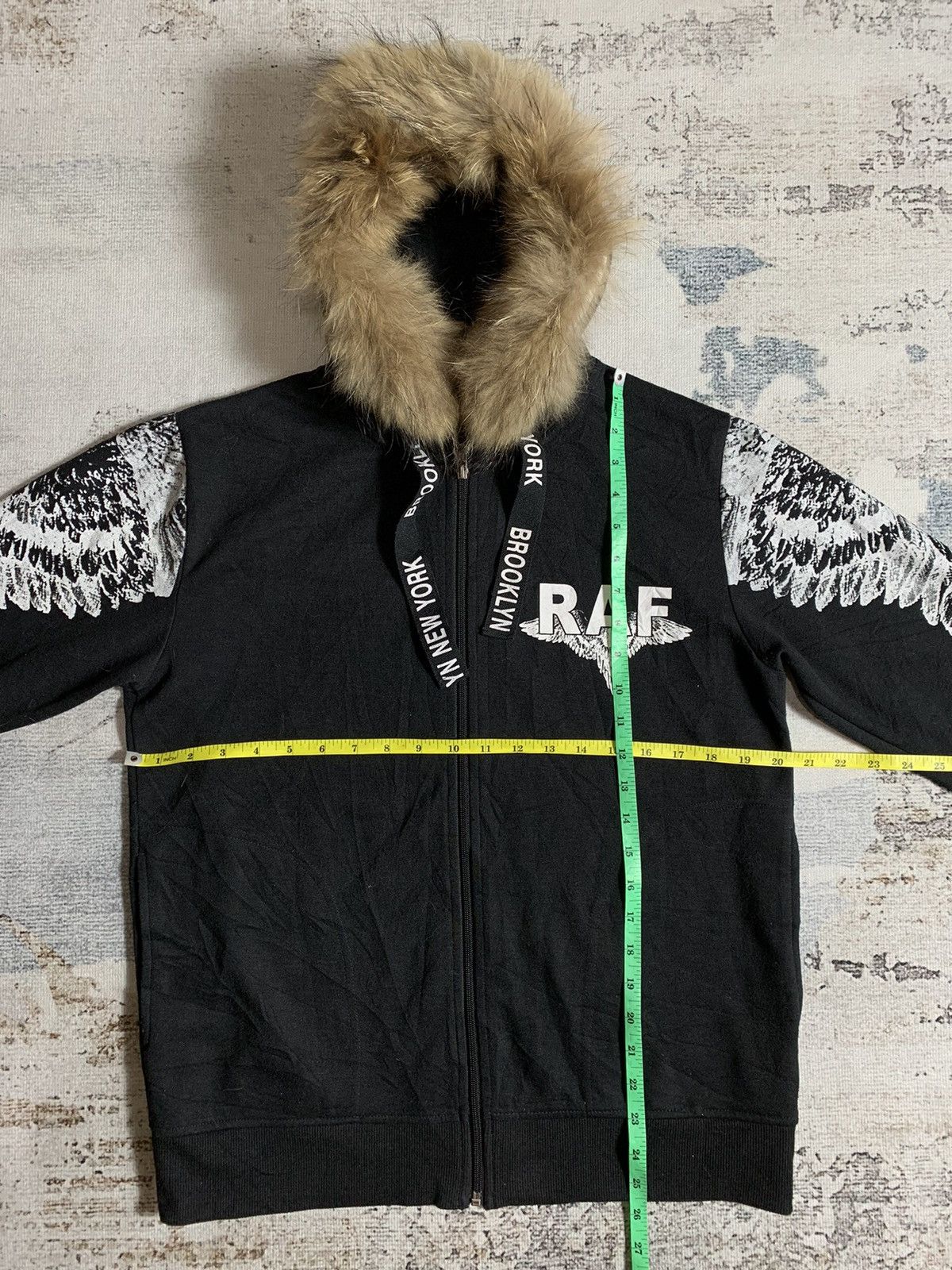 Japanese Brand Faux fur hoodie Wing Raf Style M.hoard Size US M / EU 48-50 / 2 - 8 Thumbnail
