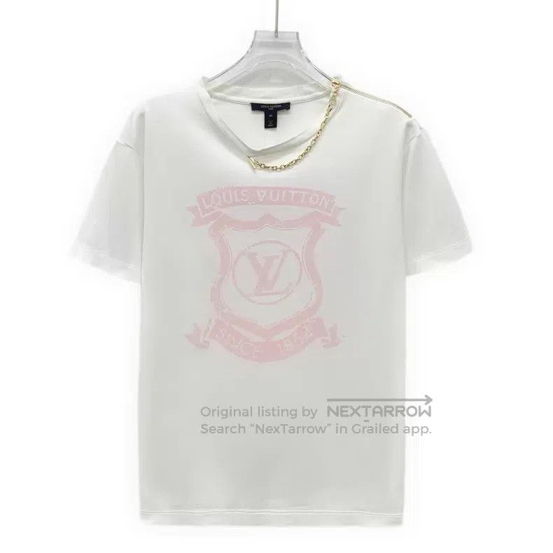 Louis Vuitton Louis Vuitton 22 white chain graphic printed cotton crew n Size US M / EU 48-50 / 2 - 1 Thumbnail