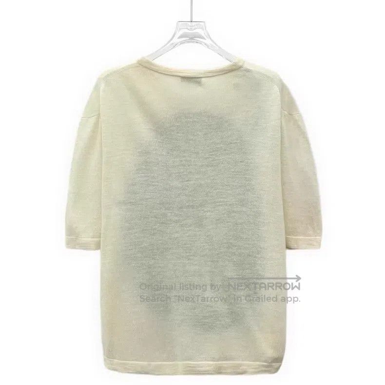 Dior Dior Beige logo letter inlaid cotton round-neck short-slee Size S / US 4 / IT 40 - 2 Thumbnail