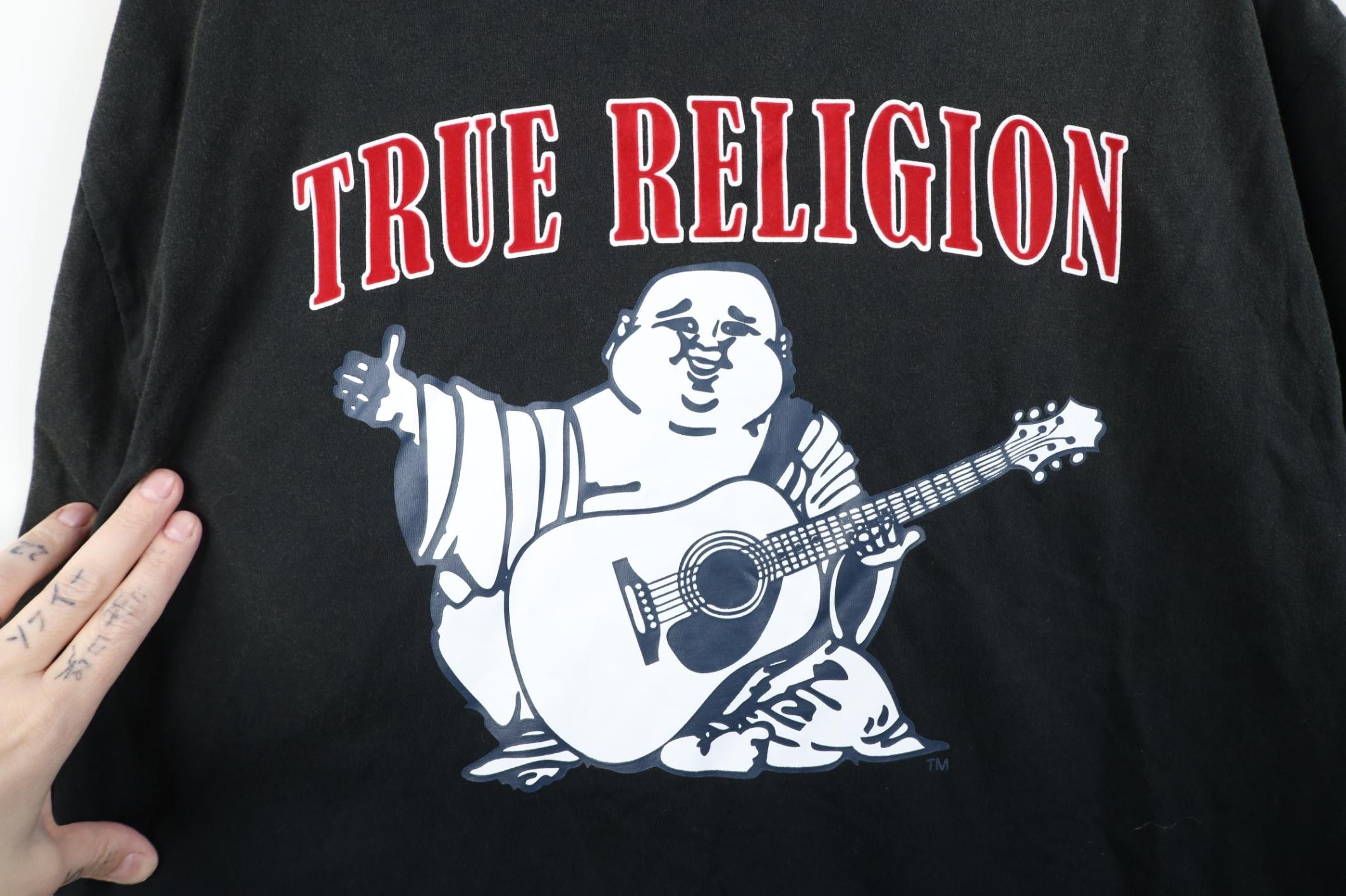 True Religion Vintage Y2K True Religion Sun Faded Short Sleeve T-Shirt Size US XL / EU 56 / 4 - 11 Thumbnail