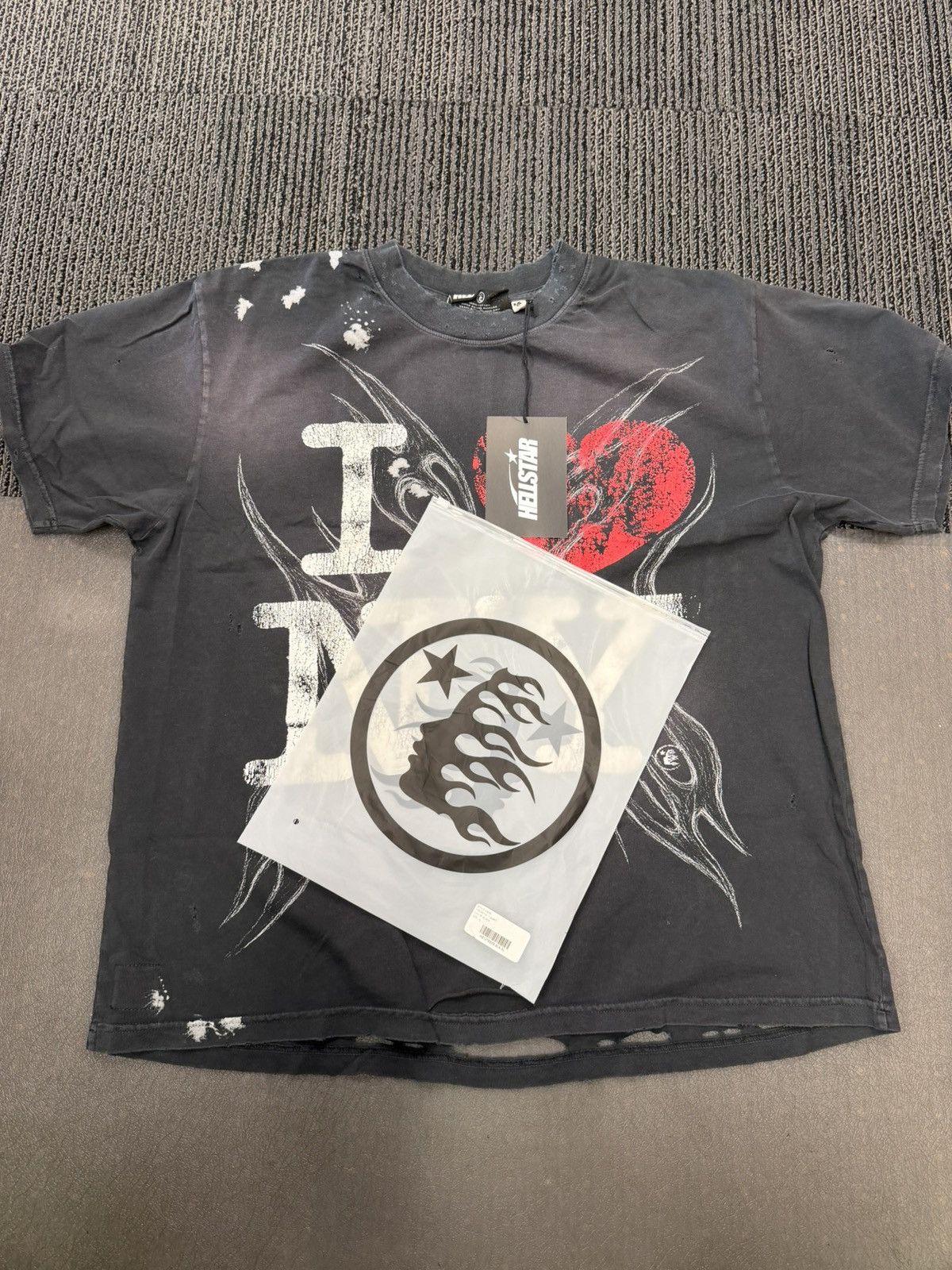 HELLSTAR HELLSTAR I Love NY T Shirt Size US XL / EU 56 / 4 - 3 Thumbnail