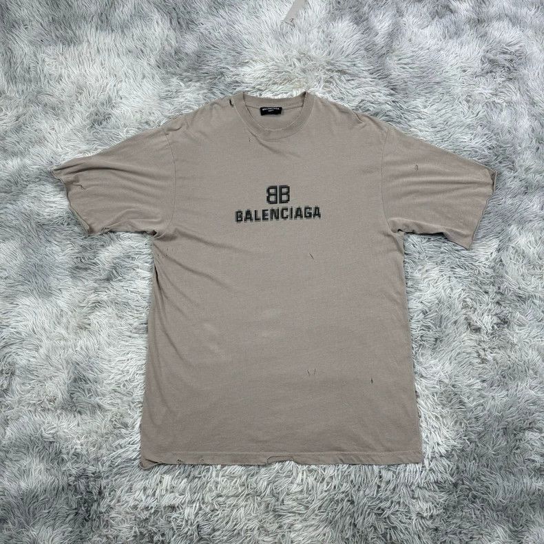 Balenciaga Balenciaga Mosaic damage short sleeve Size US XXS / EU 40 - 1 Thumbnail