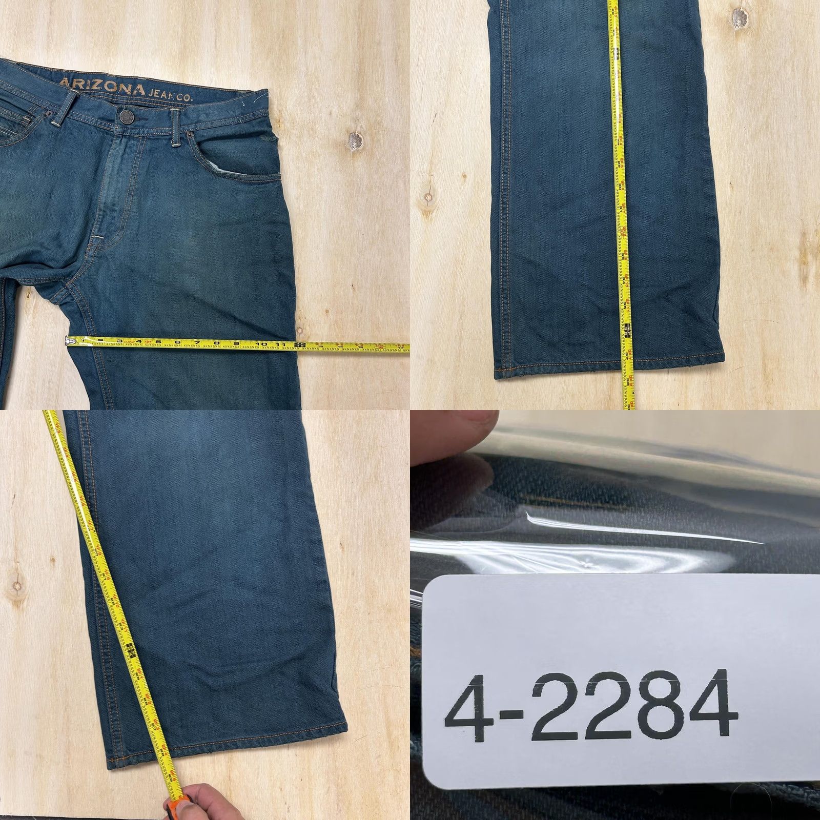 Vintage Arizona Jean Co. Mens Jeans Relaxed Fit Straight Blue Denim Medium Wash 33x30 Size US 33 - 8 Thumbnail
