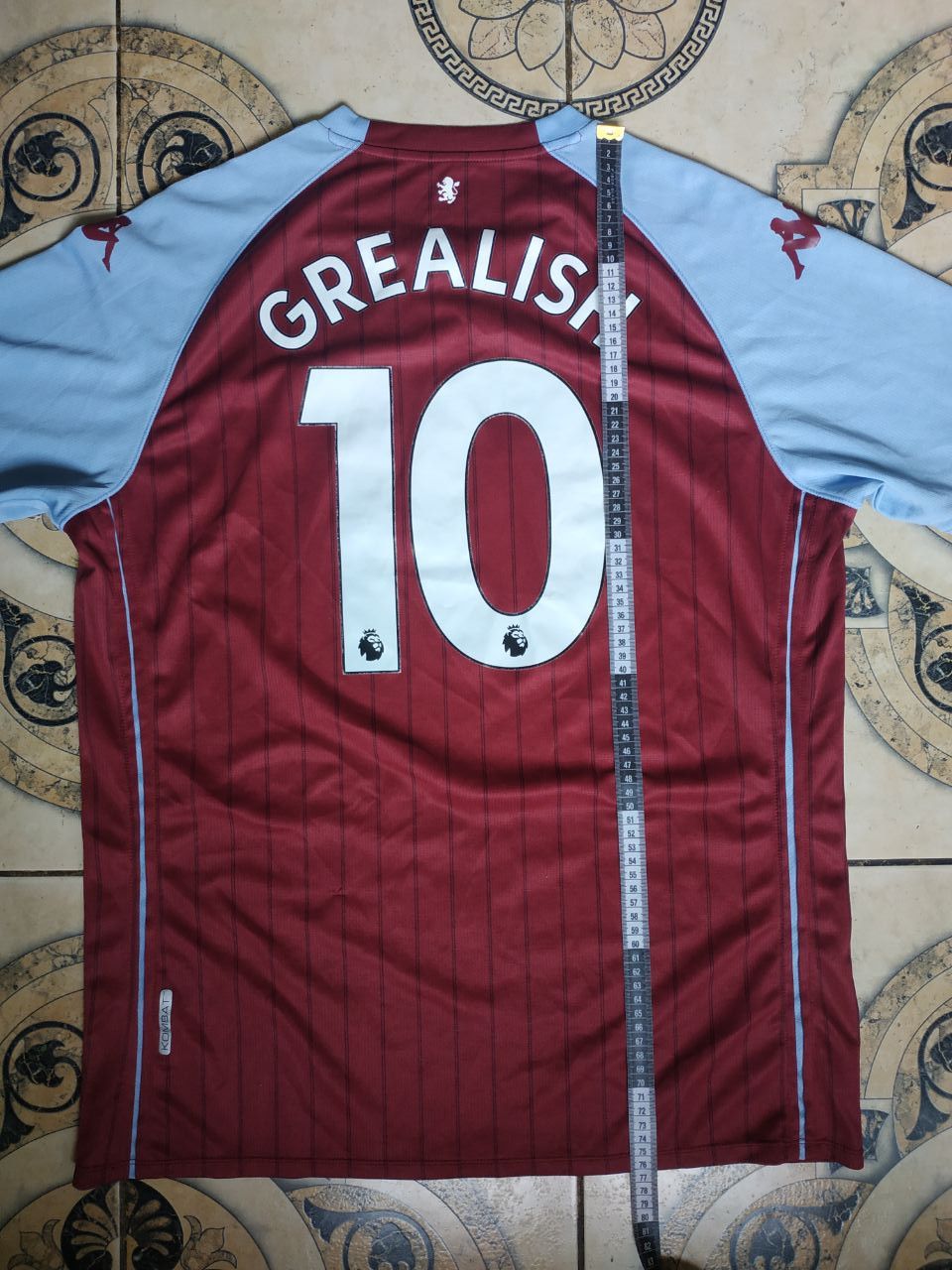 Kappa Kappa Aston Villa 2020 Grealish #10 Kombat Jersey XL Size US XL / EU 56 / 4 - 25 Thumbnail