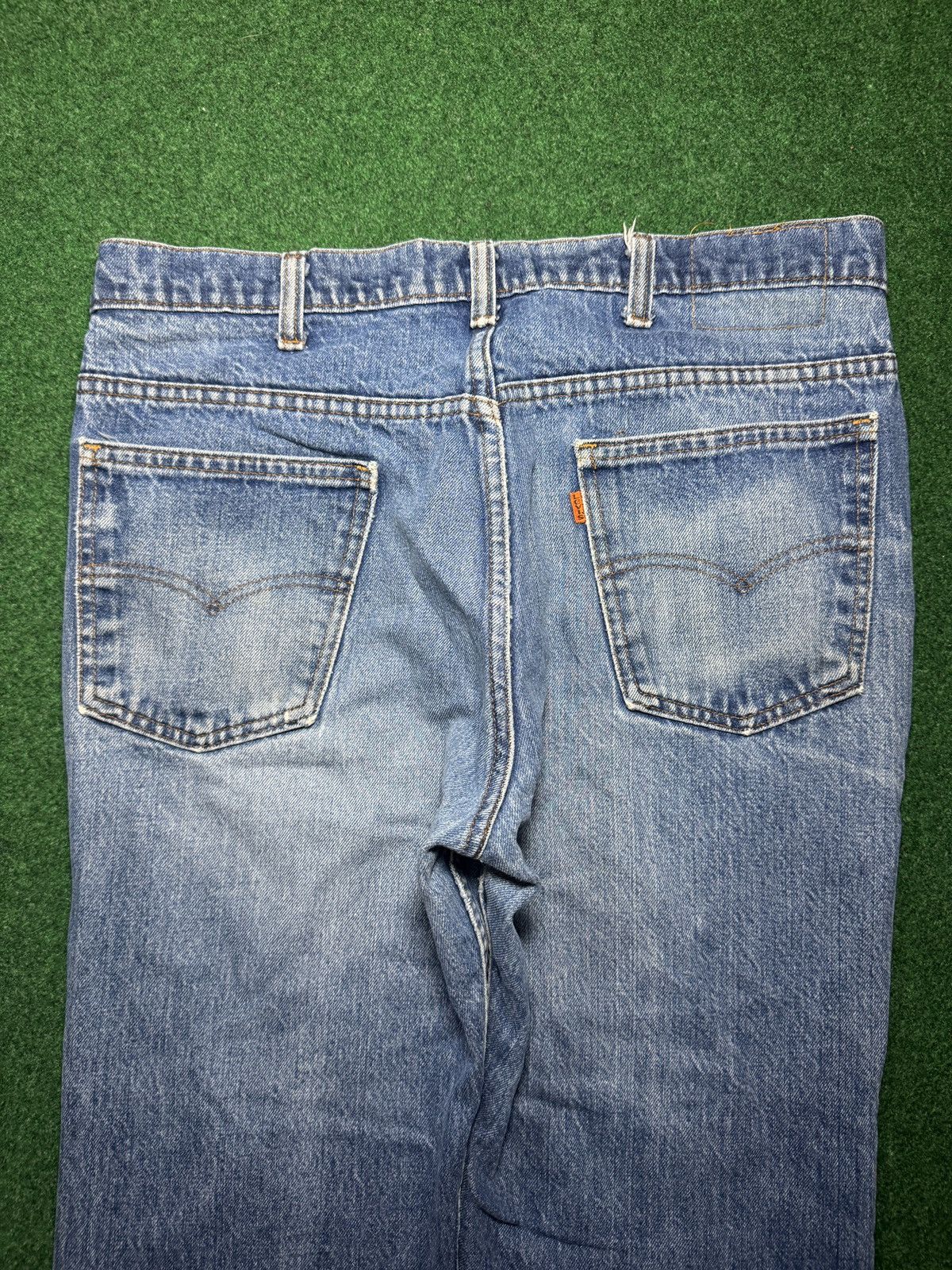 Levi's Vintage Clothing Vintage 70s Levi’s 517 Bootcut Flare Distressed 34x28 Jeans Size US 34 / EU 50 - 3 Thumbnail