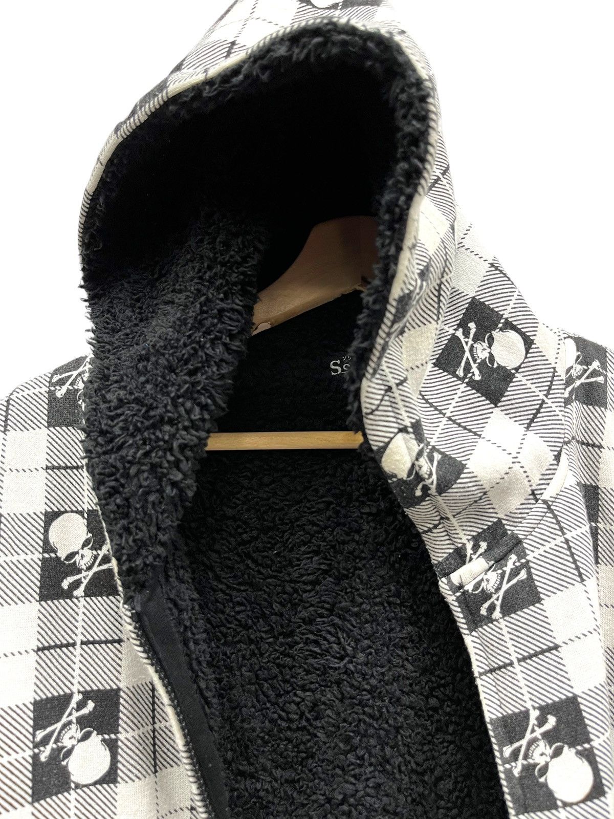 Japanese Brand Vtg SORRIDERE Skull Skeleton Chekered Punk Gothic Hoodie 🔥 Size M / US 6-8 / IT 42-44 - 4 Thumbnail