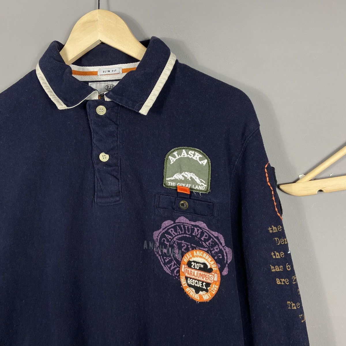 Parajumpers Parajumpers Long Sleeve Polo Shirt Size US XL / EU 56 / 4 - 5 Thumbnail
