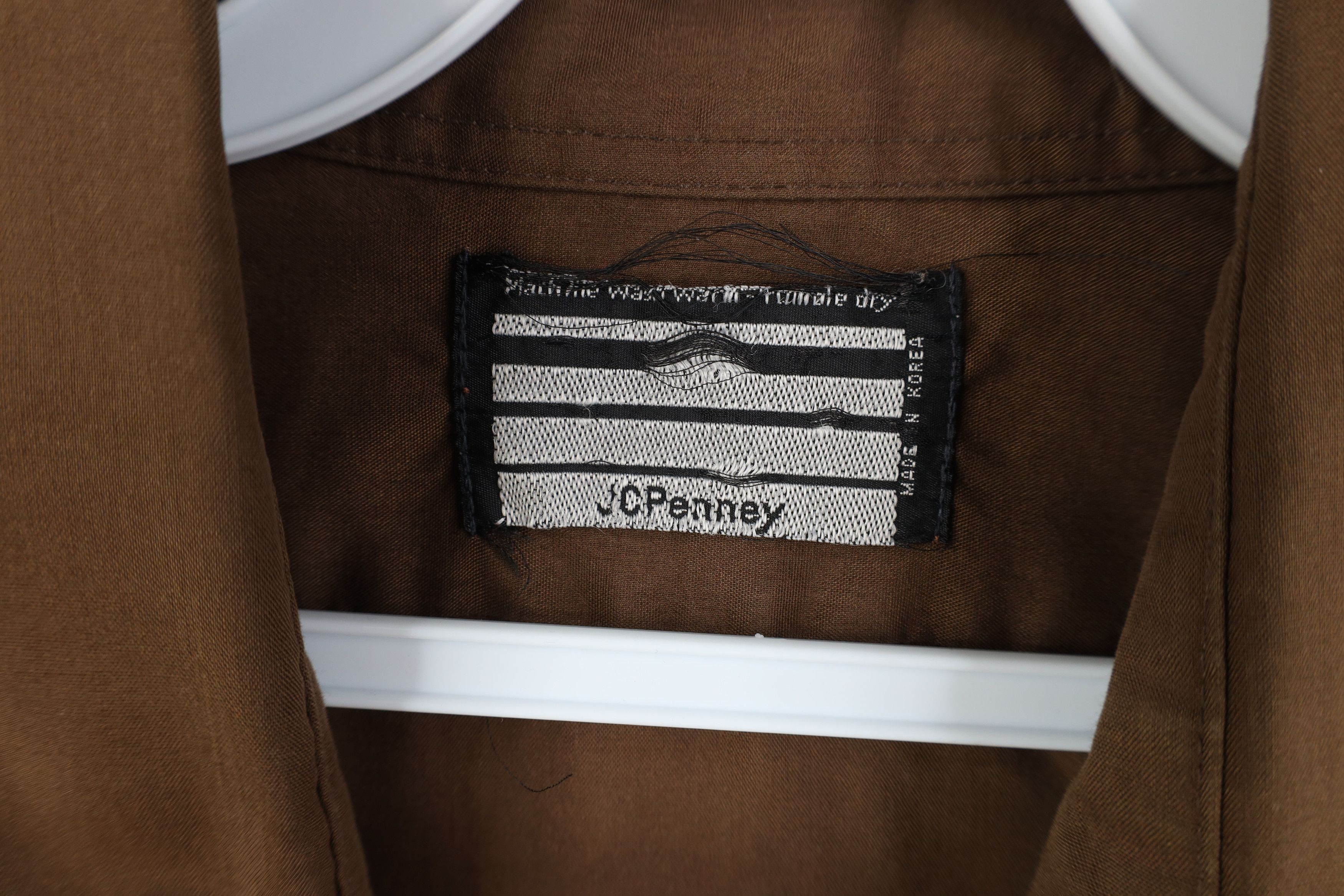 Vintage Vintage 70s Streetwear Short Sleeve Button Shirt Brown Size US XL / EU 56 / 4 - 7 Thumbnail