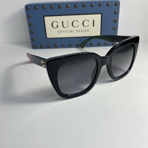 Gucci GUCCI GG0163S 003 Cateye Sunglass Size ONE SIZE - 11 Thumbnail