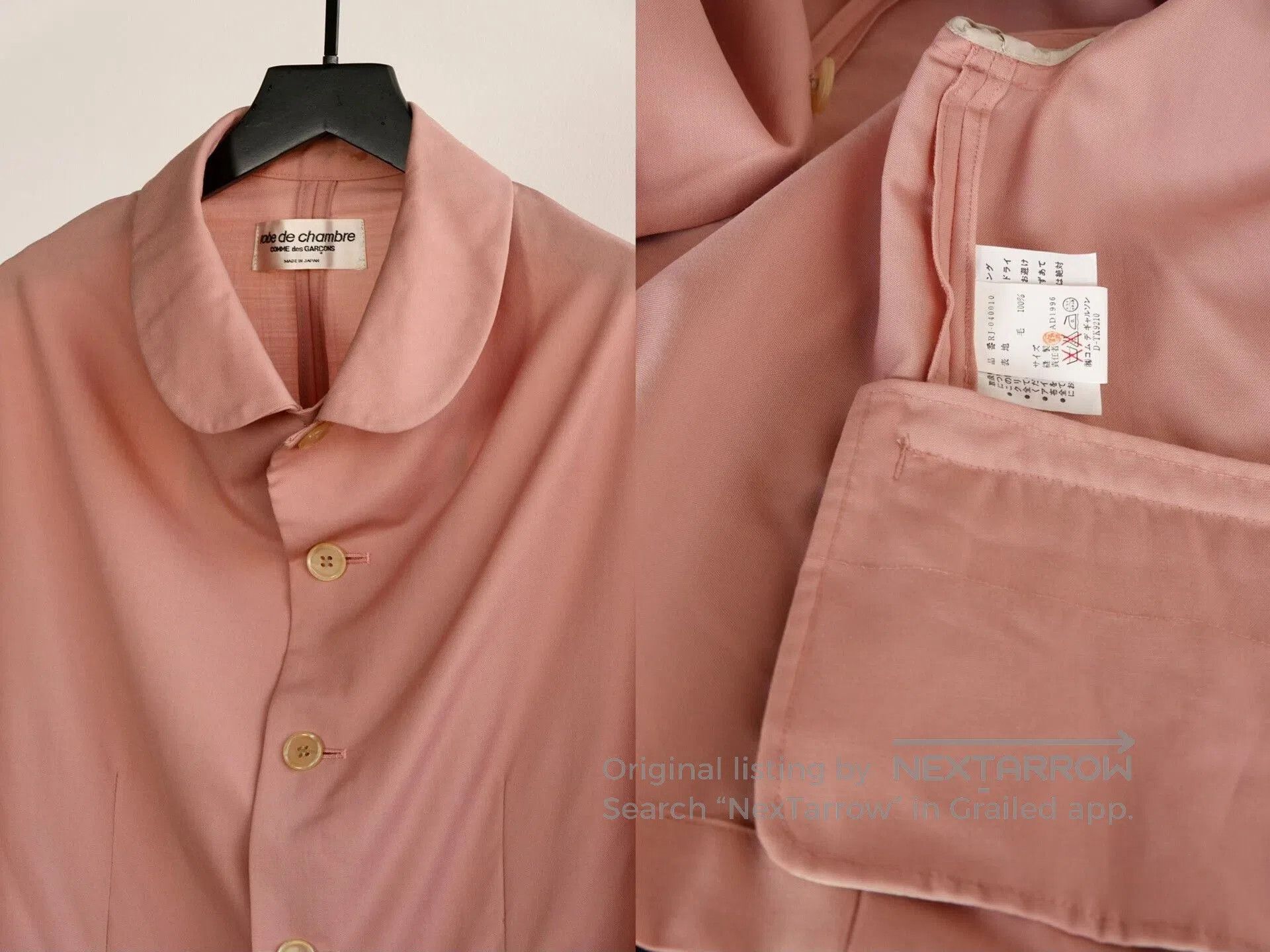 Comme des Garcons 90s Comme des Garçons Wool Wrap Coat. Size L / US 10 / IT 46 - 9 Thumbnail
