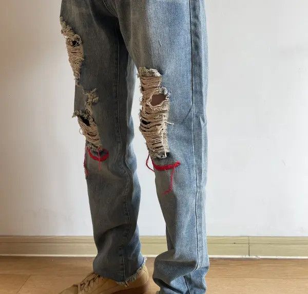 Japanese Brand Retro punk denim pants Size US 31 - 3 Thumbnail