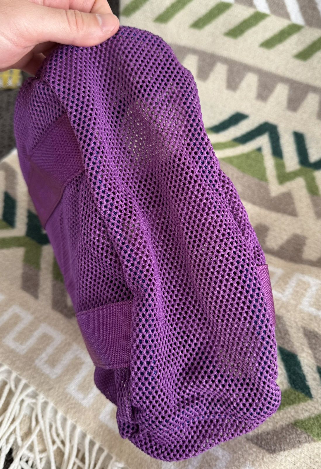 Yohji Yamamoto Y’SACCS Yohji Yamamoto Purple Mesh Tote Bag Made in Japan Size ONE SIZE - 5 Thumbnail