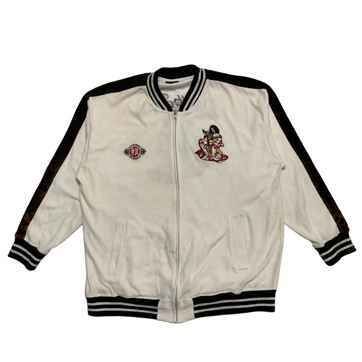 Japanese Brand Defective Struct Sukajan Geisha Sweater Jacket Size US XL / EU 56 / 4 - 1 Thumbnail