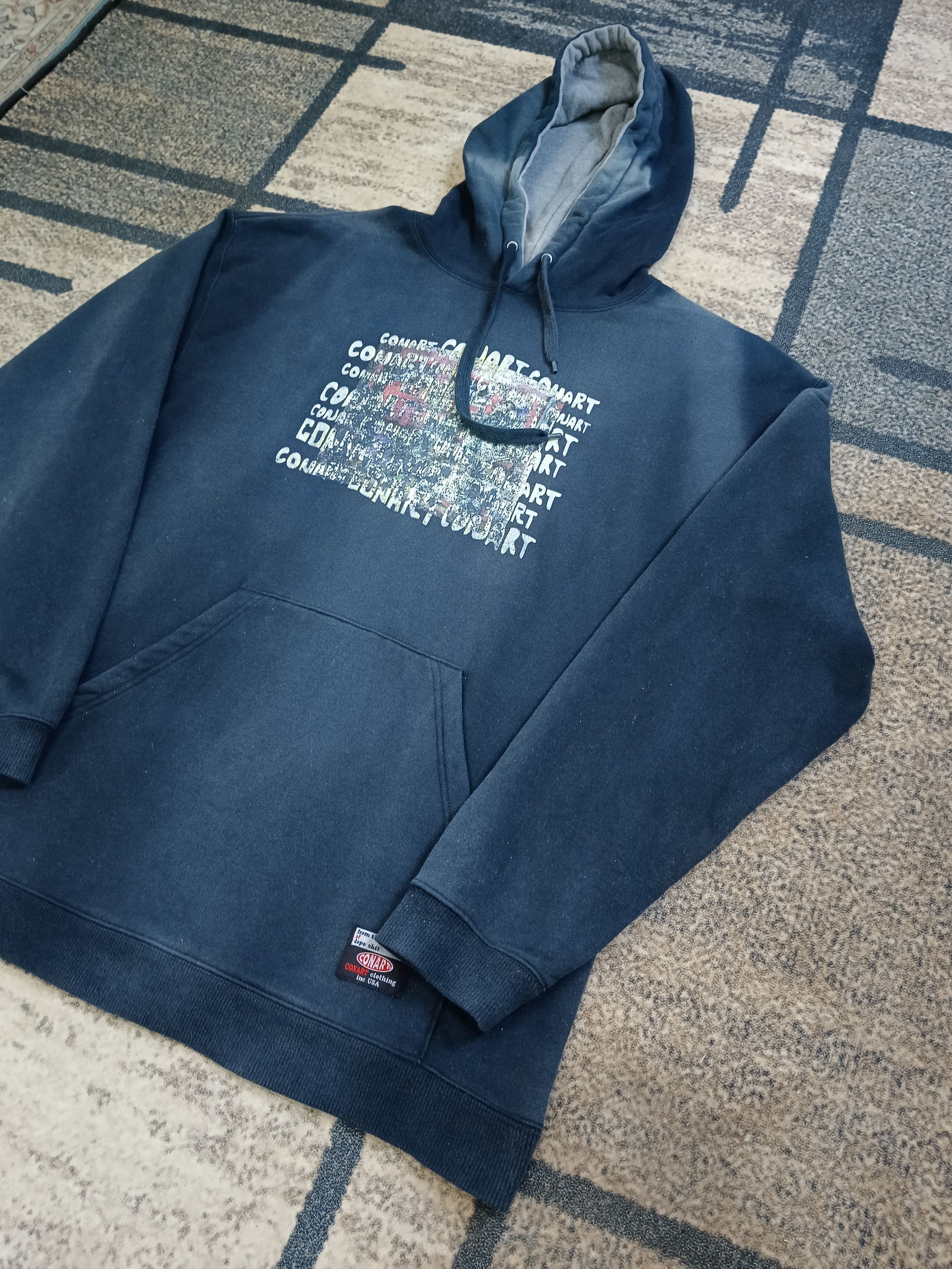 Rap Tees × Vintage SICK🔥FADE VINTAGE CONART 90s HOODIE Size US L / EU 52-54 / 3 - 3 Thumbnail