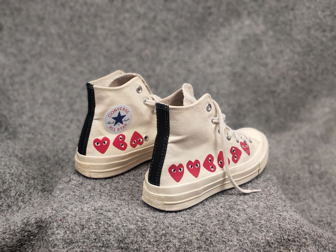 Comme des Garcons PLAY Comme de garcon play converse All Star High Top Sneakers Size US 6 / EU 39 - 13 Thumbnail