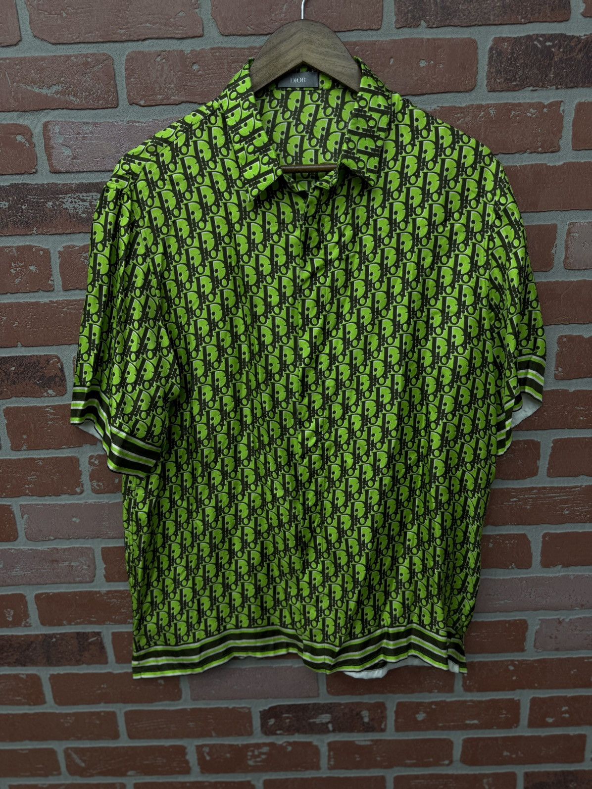 Dior Dior Silk Button Up Green Size 39/M $1750 Retail Exlusive Size US M / EU 48-50 / 2 - 1 Thumbnail
