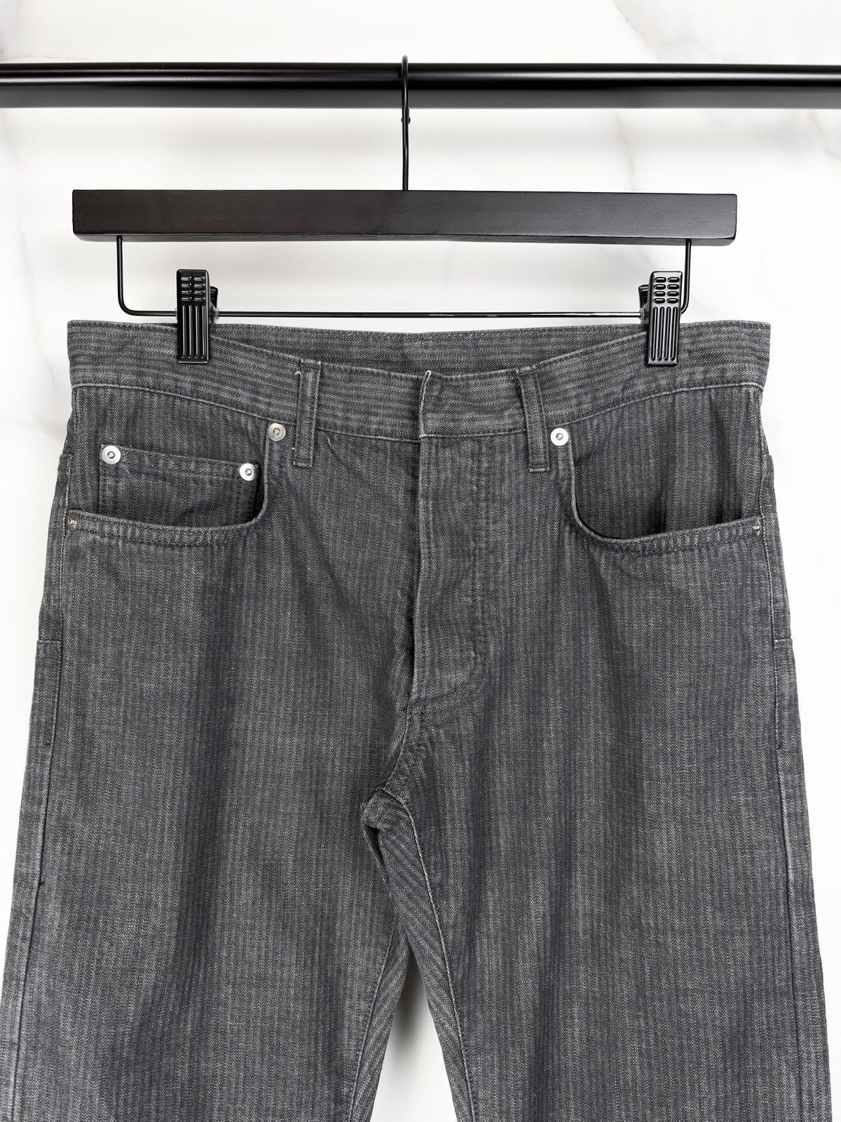 Dior Dior Homme Gray Hickory Striped Skinny Denim Jeans KVA Size US 28 / EU 44 - 3 Thumbnail