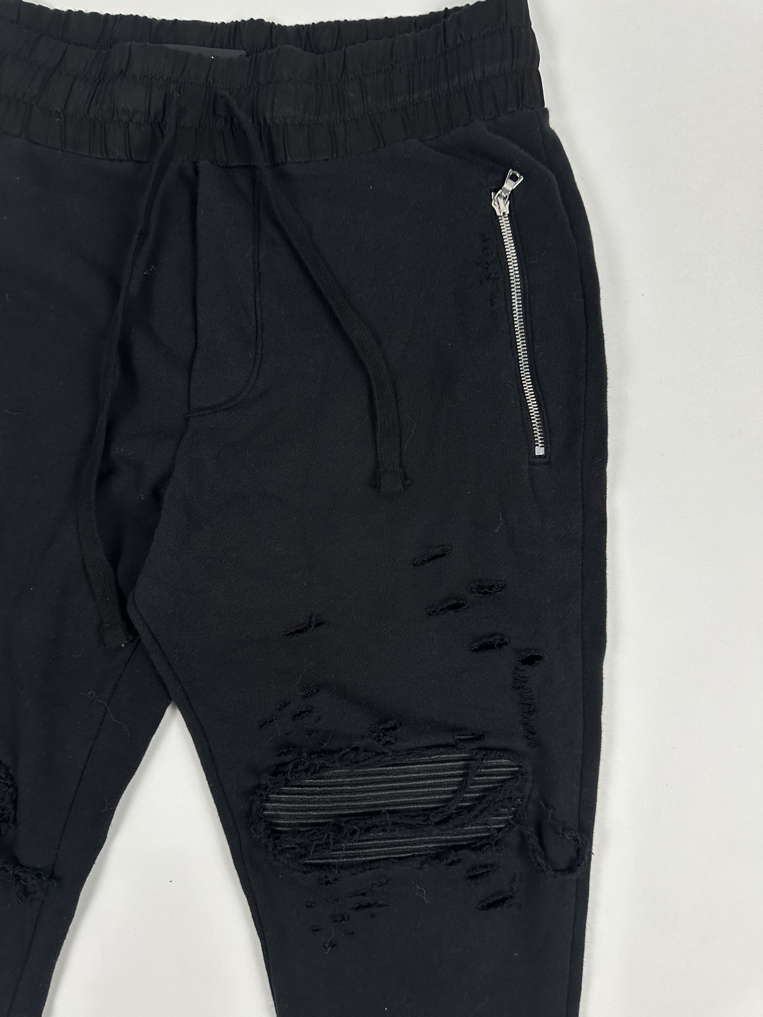Amiri Amiri Sweatpants With Leather NWT Size US 34 / EU 50 - 6 Thumbnail