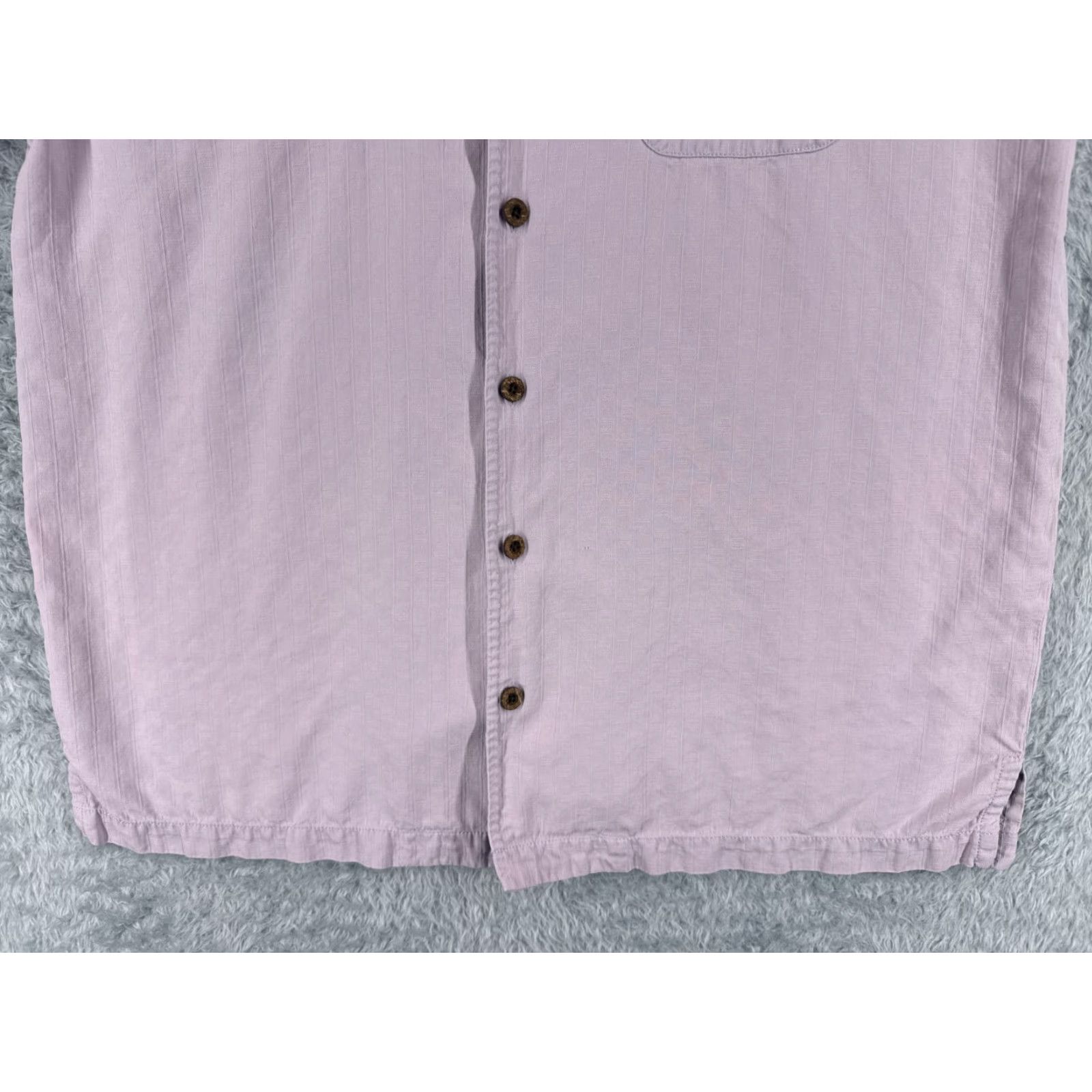 Tommy Bahama VINTAGE Tommy Bahama Shirt Men Medium Pink Stripe Pocket Button Up 100% Silk Hawaiian Size US M / EU 48-50 / 2 - 5 Thumbnail