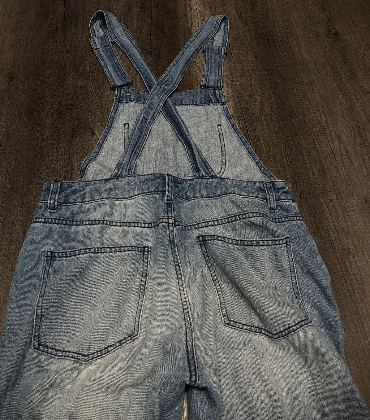 GU × Japanese Brand GU OVERALL DISTRESSED DENIM UNISEX Size US 32 / EU 48 - 9 Thumbnail