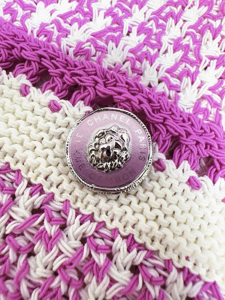 Chanel Chanel 22P pink purple with white fine plaid lion buckle l Size XS / US 0-2 / IT 36-38 - 7 Thumbnail