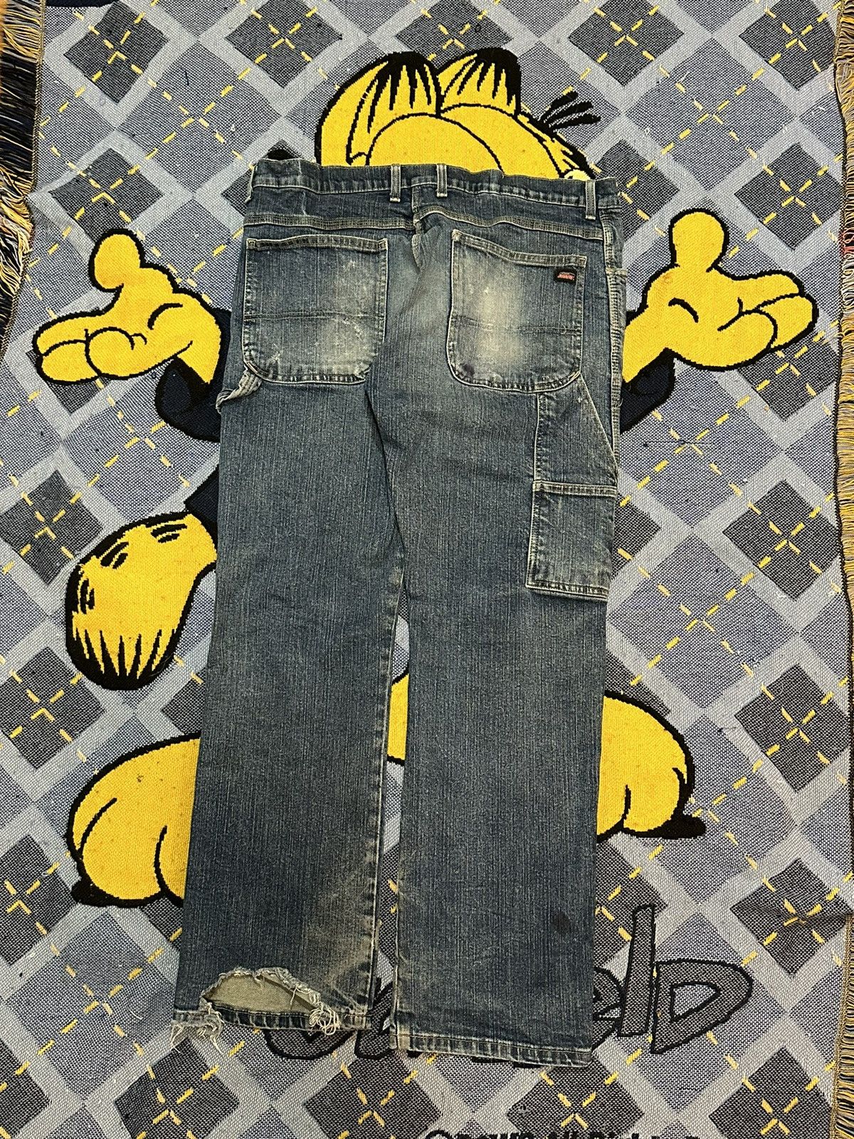 Dickies Vintage Y2K Thrashed Dickies Carpenter Jeans Size US 36 / EU 52 - 2 Thumbnail