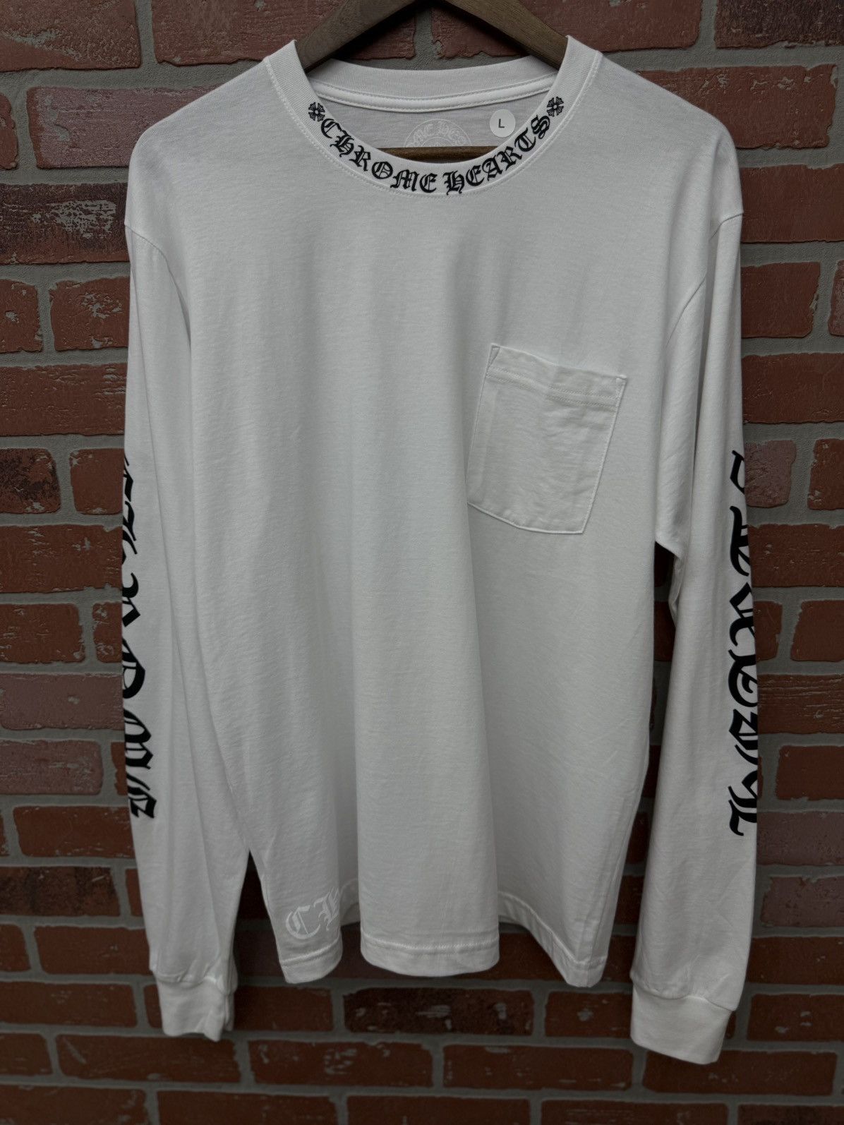 Chrome Hearts Chrome Hearts Long Sleeve Size Large (NEW) White Size US L / EU 52-54 / 3 - 3 Thumbnail