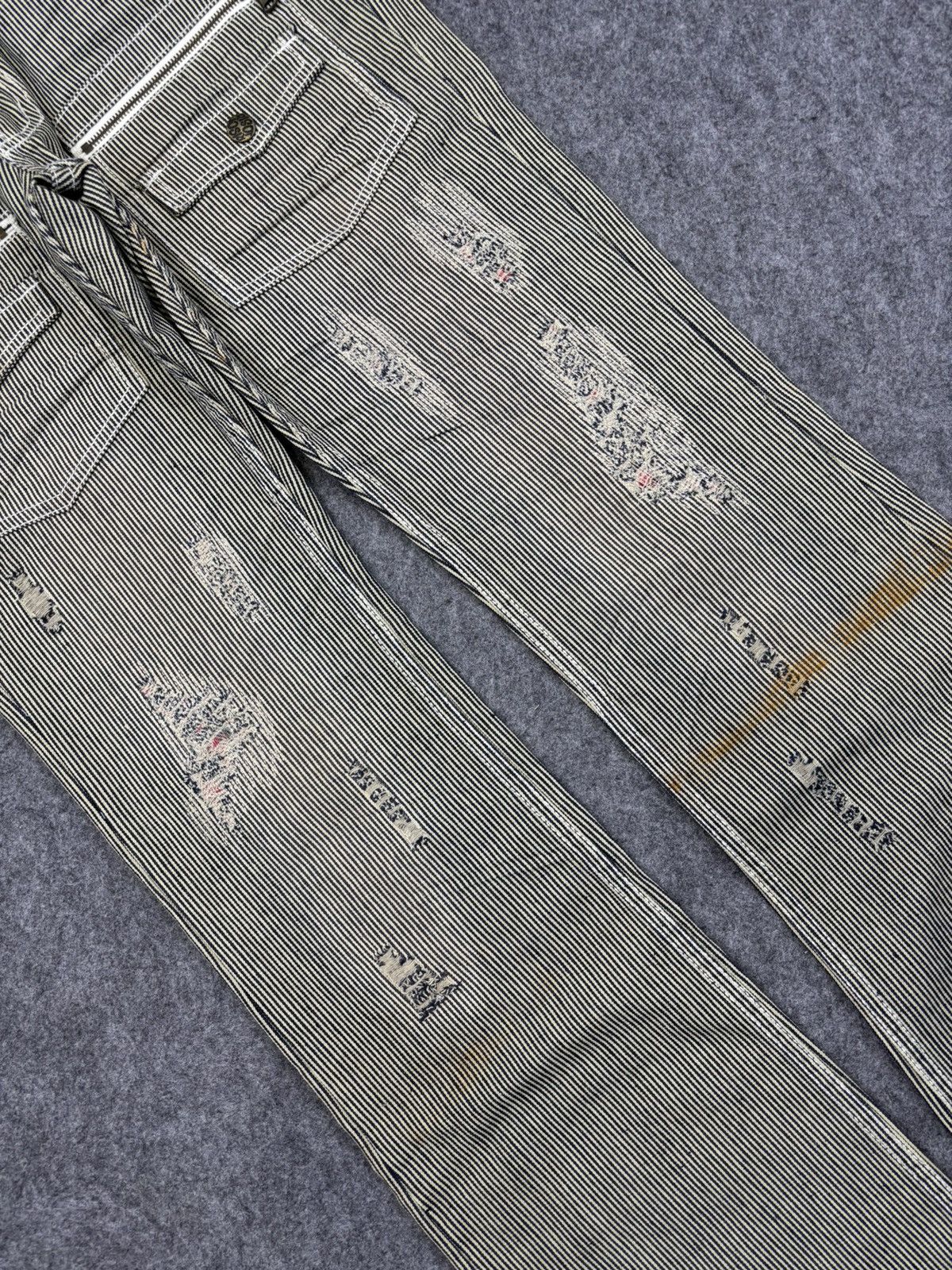 Seditionaries 💥Flare💥Risot Hickory Boro Distressed Multipocket Pant F719 Size US 31 - 12 Thumbnail