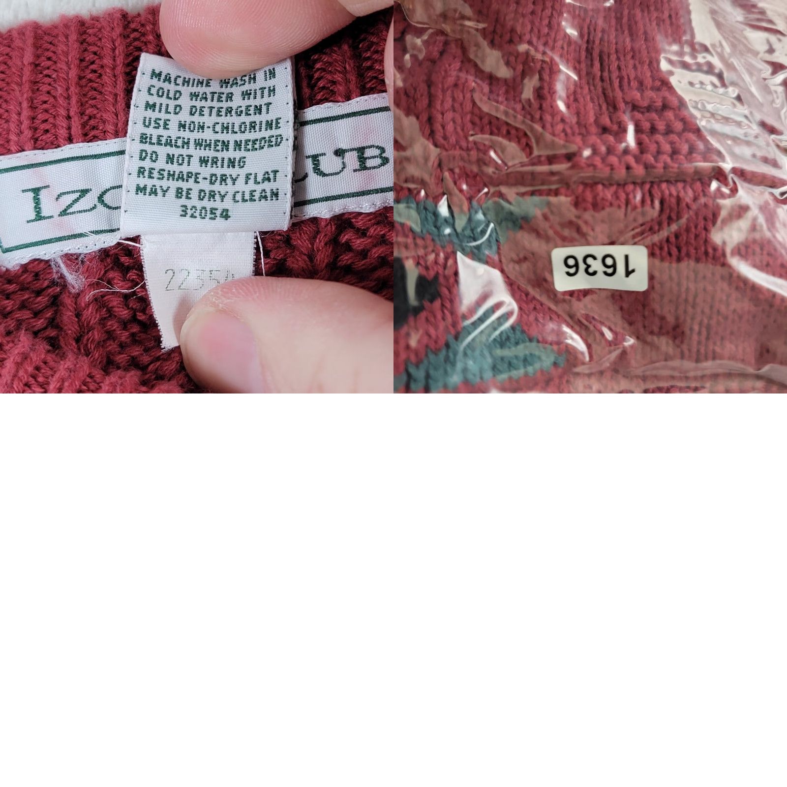 Izod VINTAGE Izod Club Mens L Knit Crewneck Sweater Red Geometric Aztec Retro 90s Size US L / EU 52-54 / 3 - 10 Thumbnail