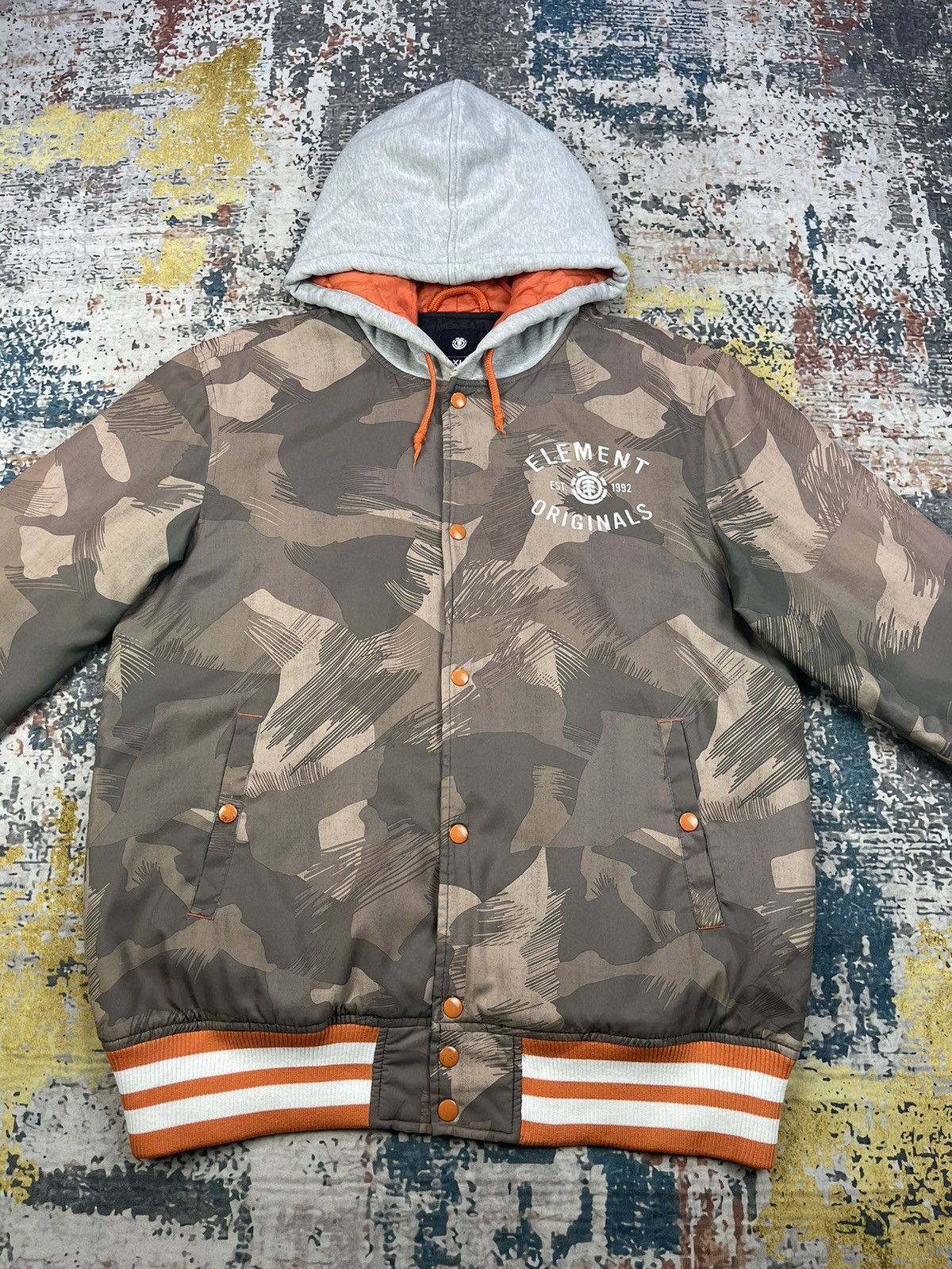 Element Element Originals Army Camouflage Hooded Bombers Size US L / EU 52-54 / 3 - 2 Thumbnail