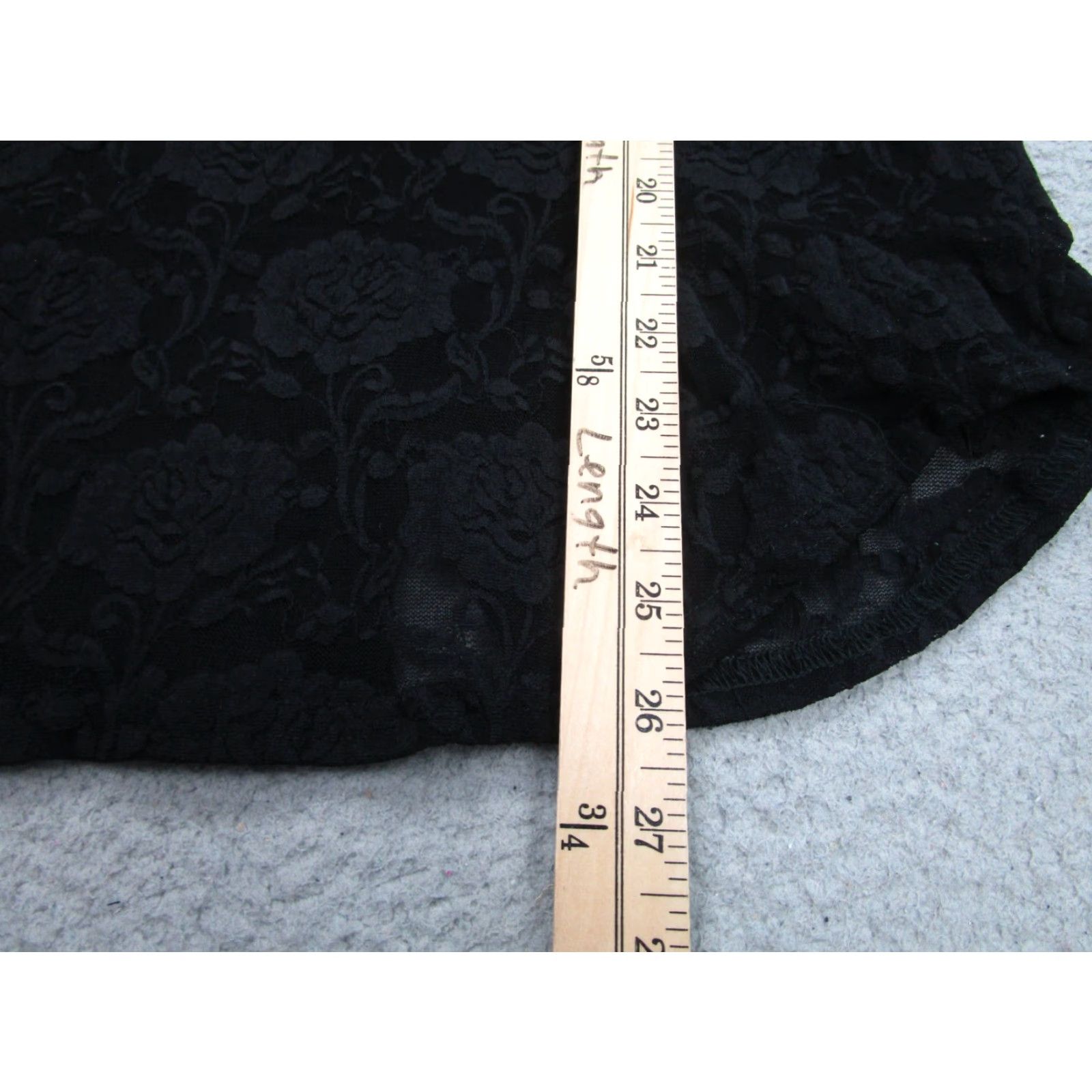 Vintage VINTAGE Jessica Max Sheer Layering Shirt Womens XL Long Sleeve Black Lace Floral Collared Button-Up Casual Modern Gothic Punk USA Womens Size XL / US 12-14 / IT 48-50 - 7 Thumbnail