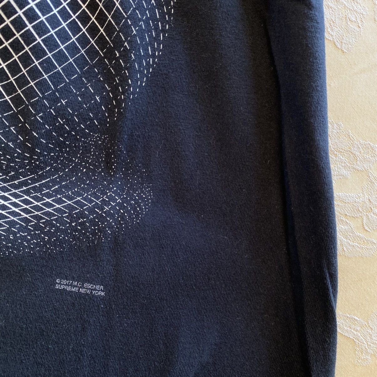 Supreme Supreme MC Escher Three Spheres T-Shirt Black 2017 Size US M / EU 48-50 / 2 - 5 Thumbnail