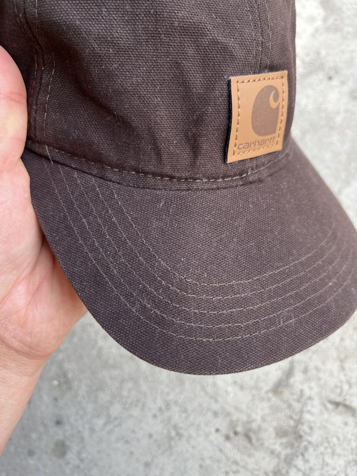 Carhartt Vintage Carhartt Brown Five Panel Streetwear Cap Hat Y2K Size ONE SIZE - 10 Thumbnail