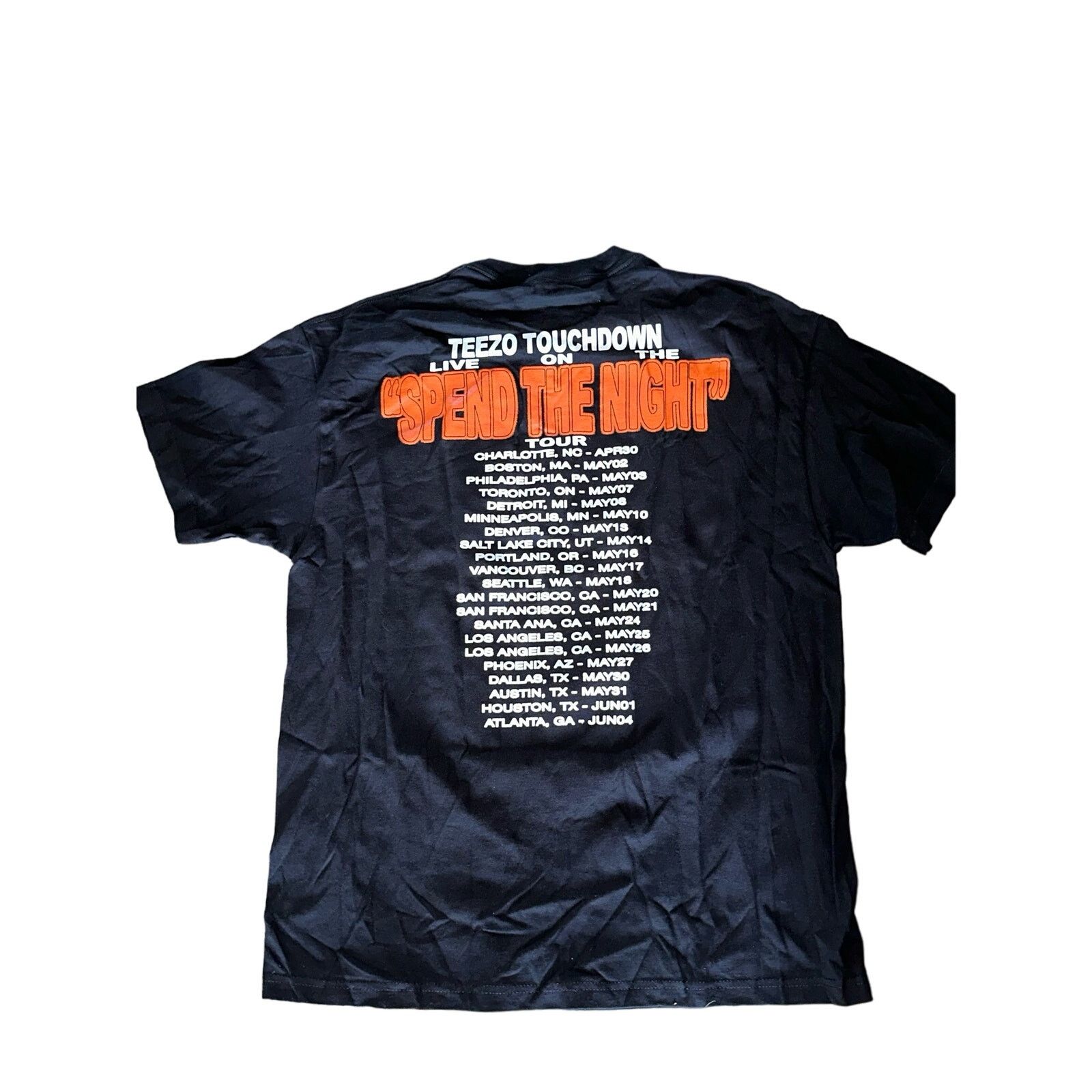 Band Tees Teezo Touchdown Spend The Night Tour Merch Tee M Size US L / EU 52-54 / 3 - 2 Thumbnail