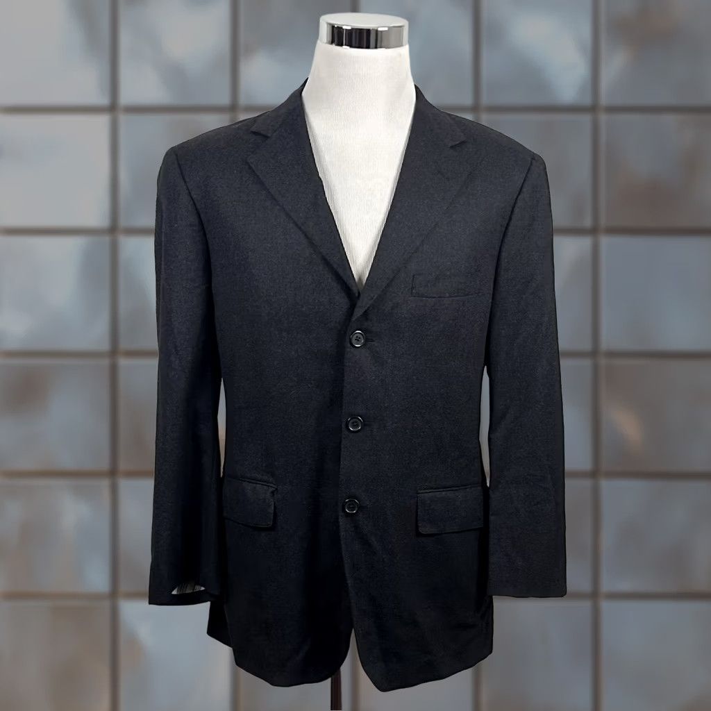 Brooks Brothers Brooks Brothers Sport Coat 42R 100% Wool Dark Gray Three Button Fully Lined Jacket/Coat Mens Regular Notch Lapel Wool Size US XS / EU 42 / 0 - 1 Thumbnail