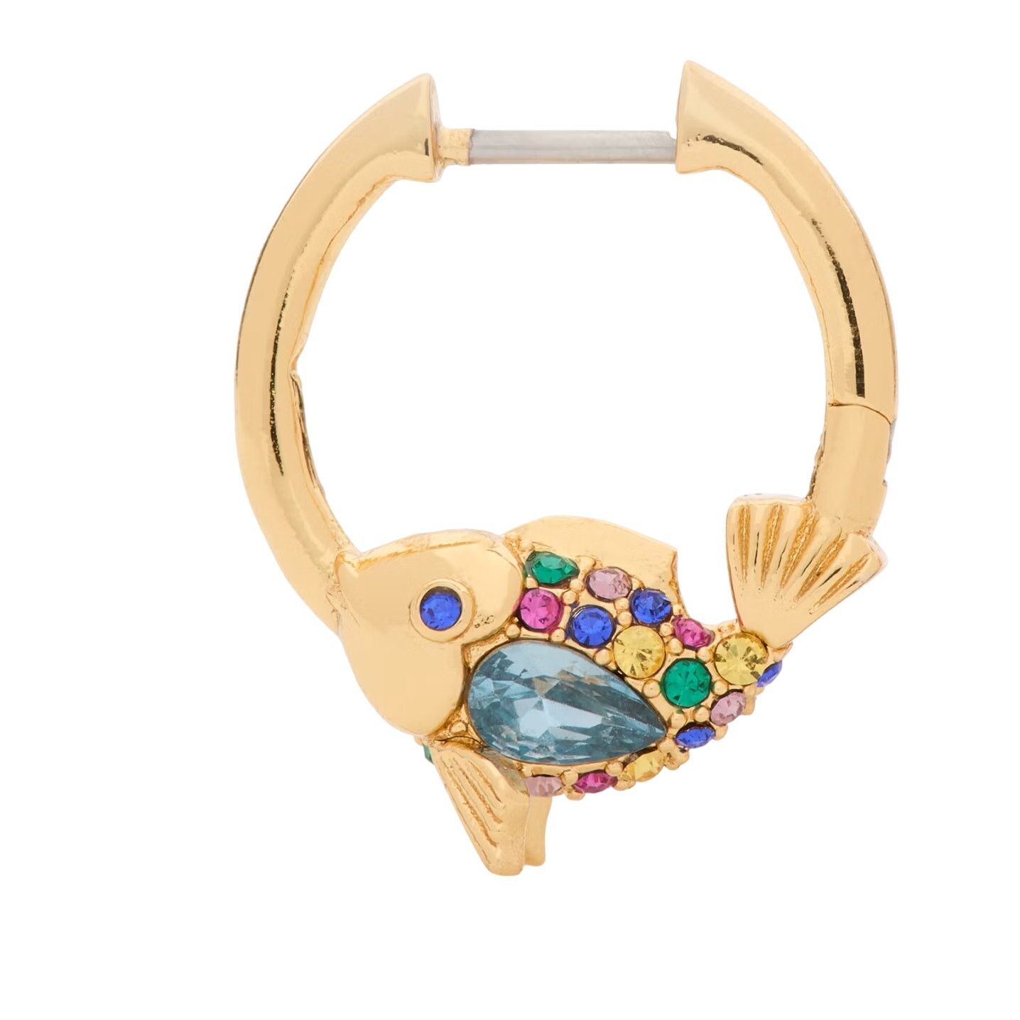 Kate Spade Kate Spade What A Catch Fish Huggies new woman earrings Size ONE SIZE - 4 Thumbnail