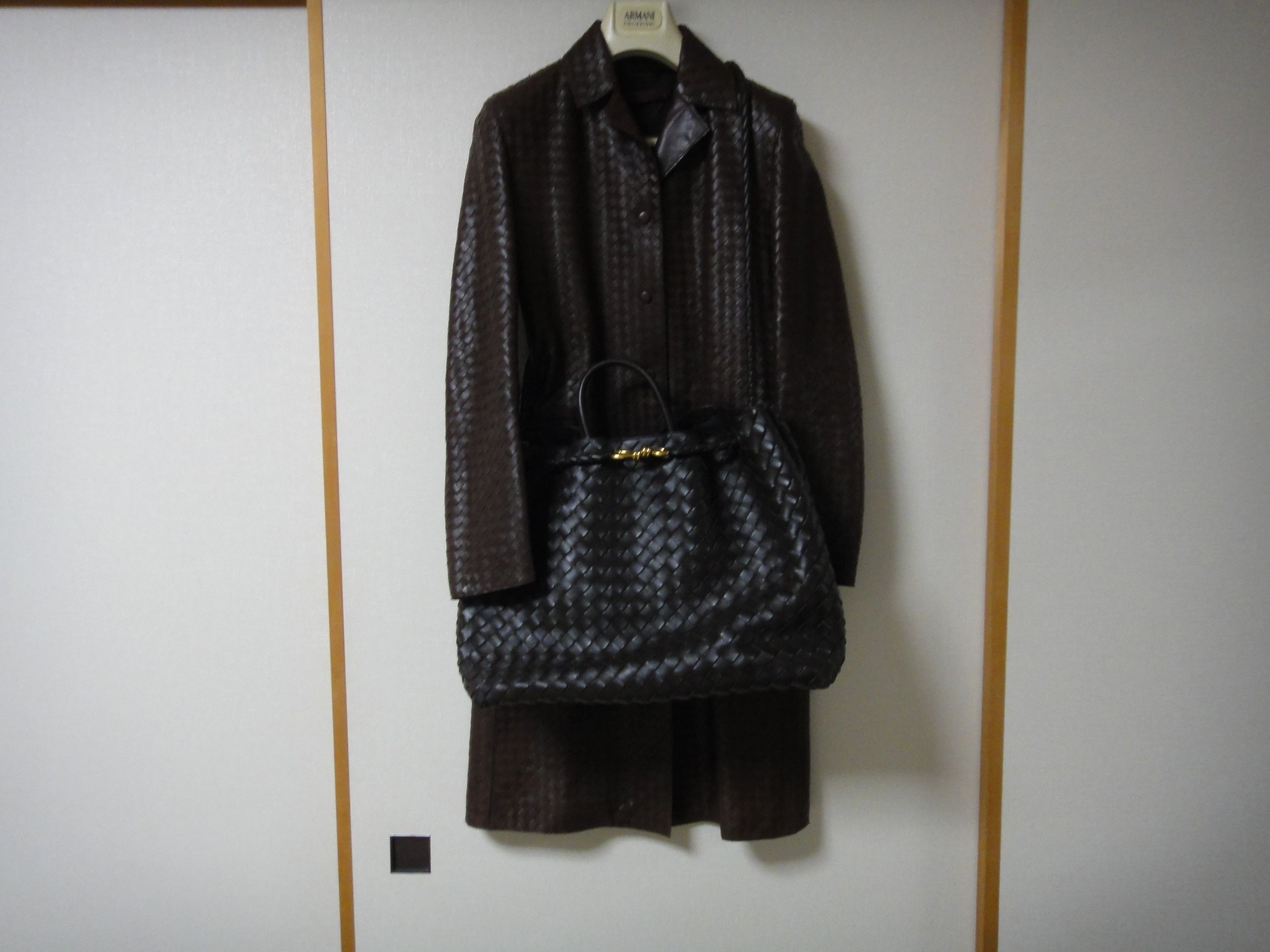 Bottega Veneta Bottega Veneta Intrecciato Leather Long Coat Unisex Size XS / US 0-2 / IT 36-38 - 6 Thumbnail