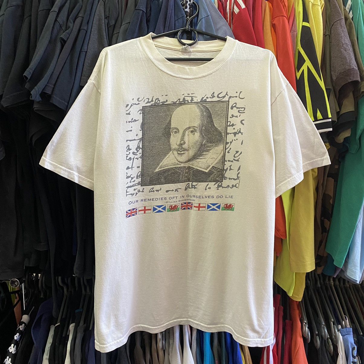 Vintage Vintage William Shakespeare Big Face Logo 90’s tee Size US L / EU 52-54 / 3 - 1 Thumbnail