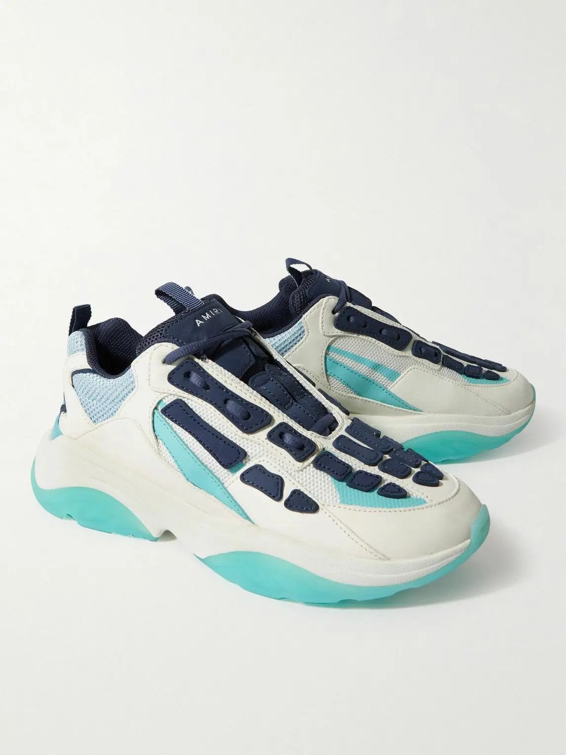 Amiri oc11z0225 Bone Runner Low-Top Sneakers in Multicolor Size US 11 / EU 44 - 4 Thumbnail