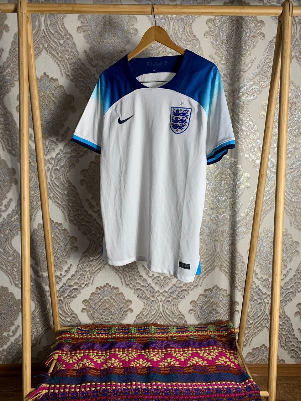 Nike × Vintage VERY RARE ENGLAND SOCCER JERSEY BLOKECORE RETRO Y2K DRILL Size US XL / EU 56 / 4 - 2 Thumbnail