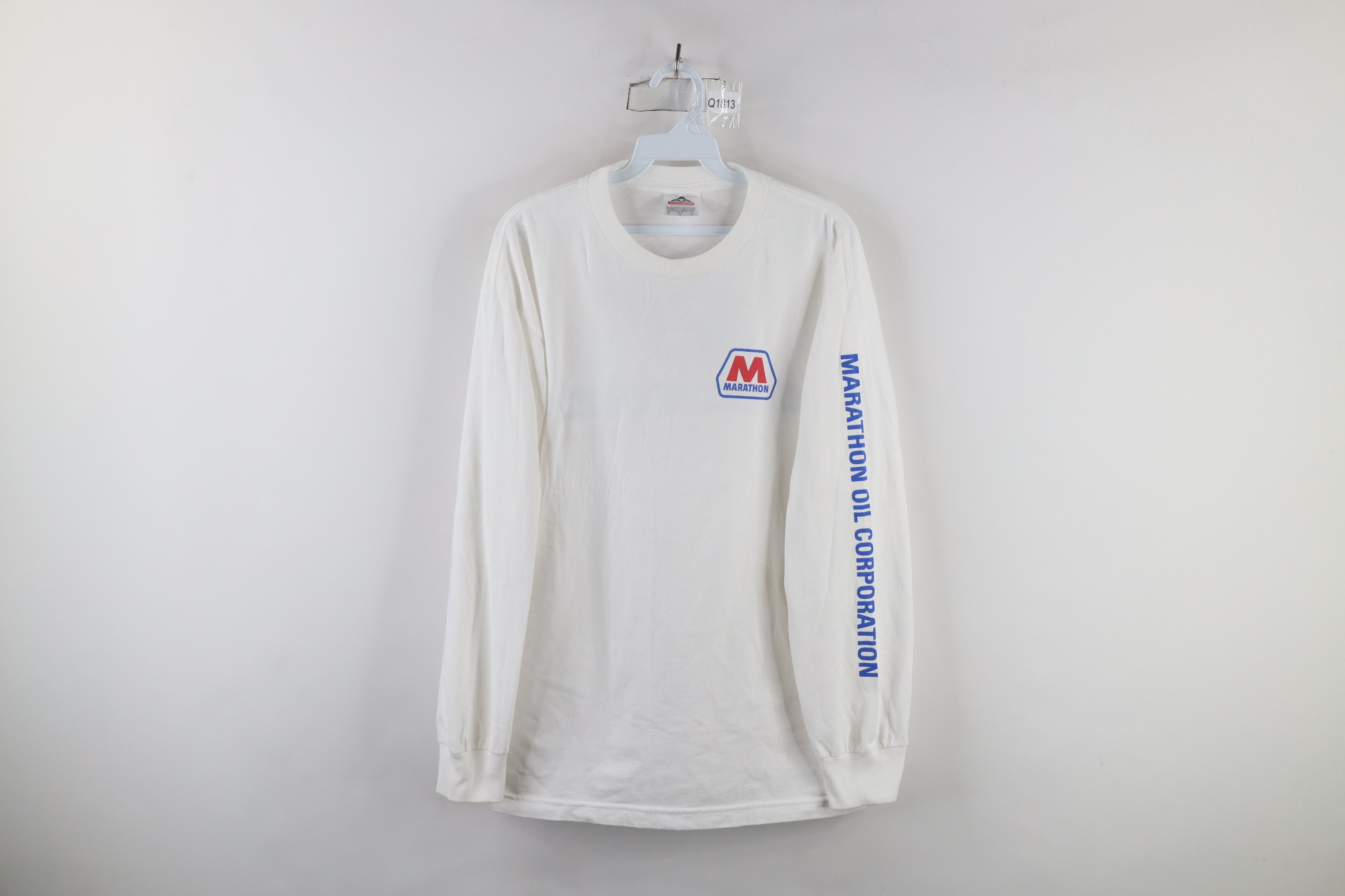 Vintage Vintage 90 Out Marathon Oil Corporation Long Sleeve T-Shirt Size US L / EU 52-54 / 3 - 1 Thumbnail