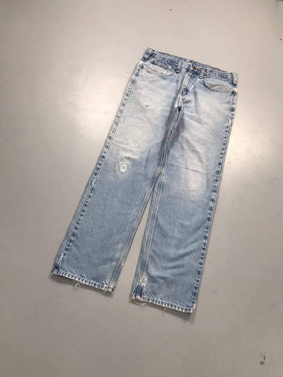 Carhartt Vintage Carhartt B460 DVB damaged denim Size US 34 / EU 50 - 3 Thumbnail
