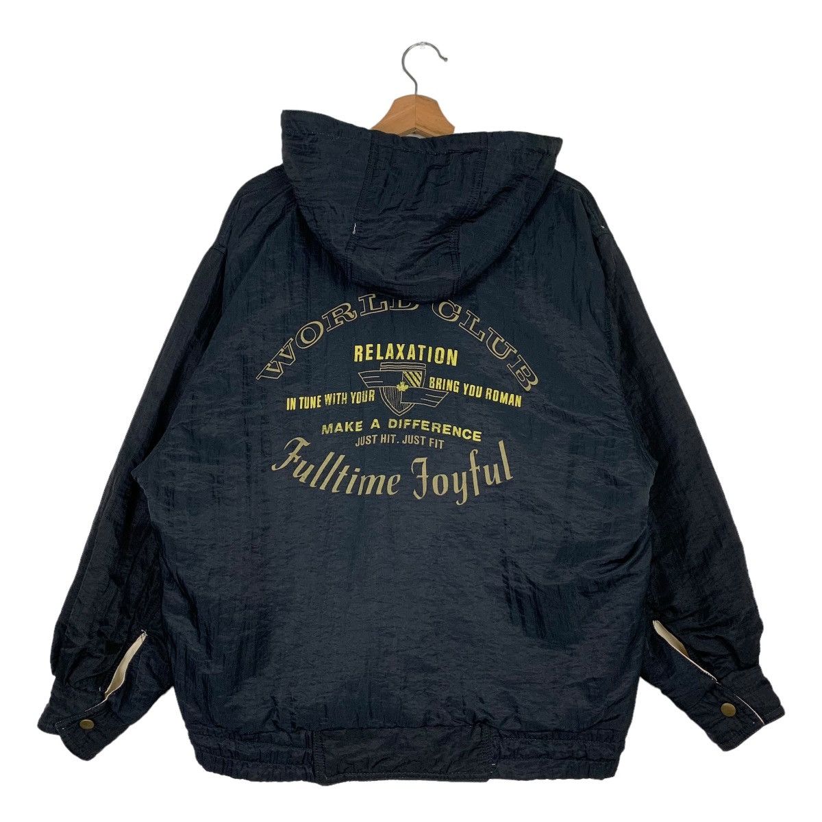 Japanese Brand World Club Big Logo Reversible Hoodie Jacket #0260-C12 Size US L / EU 52-54 / 3 - 19 Thumbnail